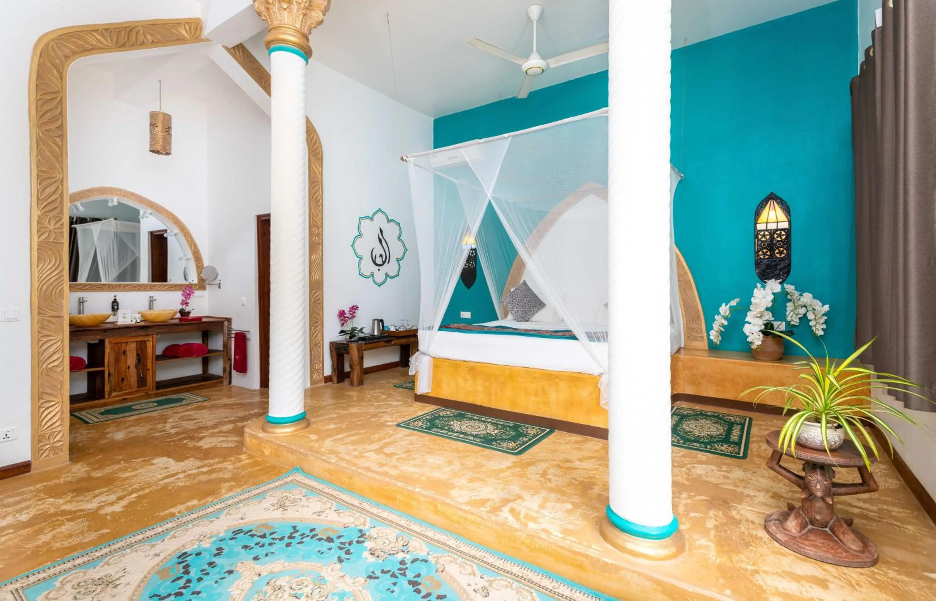 Photo of the whole room, Bed in Kibanda Natural Kendwa Villa