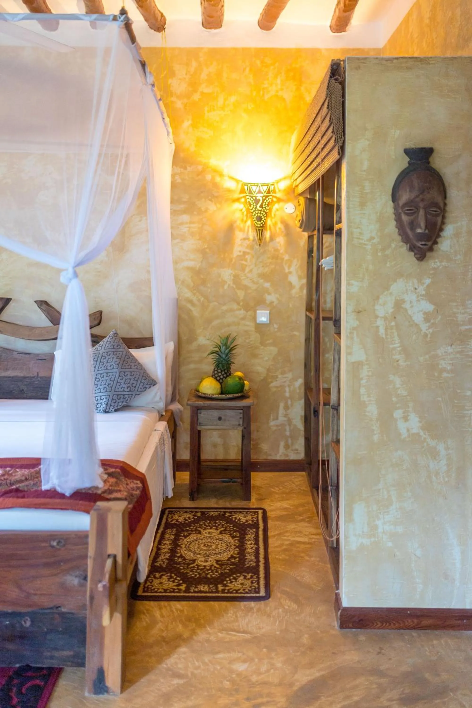 Bed in Kibanda Natural Kendwa Villa