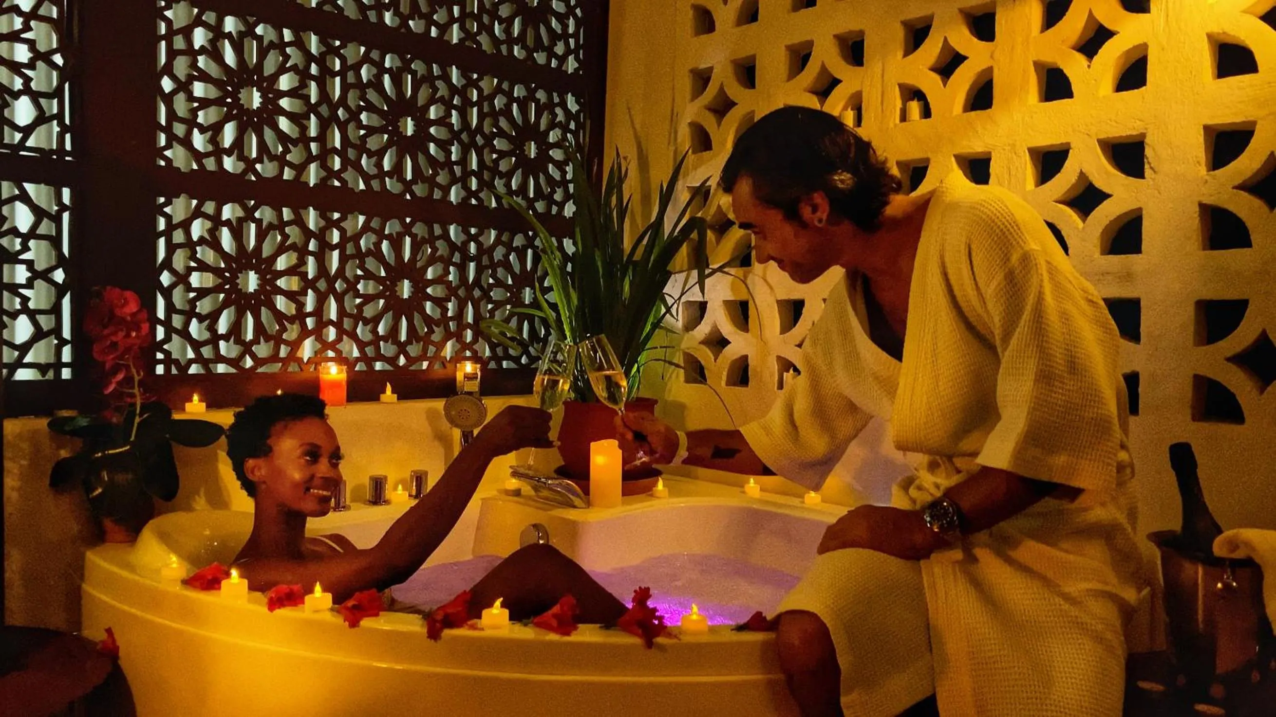 Hot Tub in Kibanda Natural Kendwa Villa