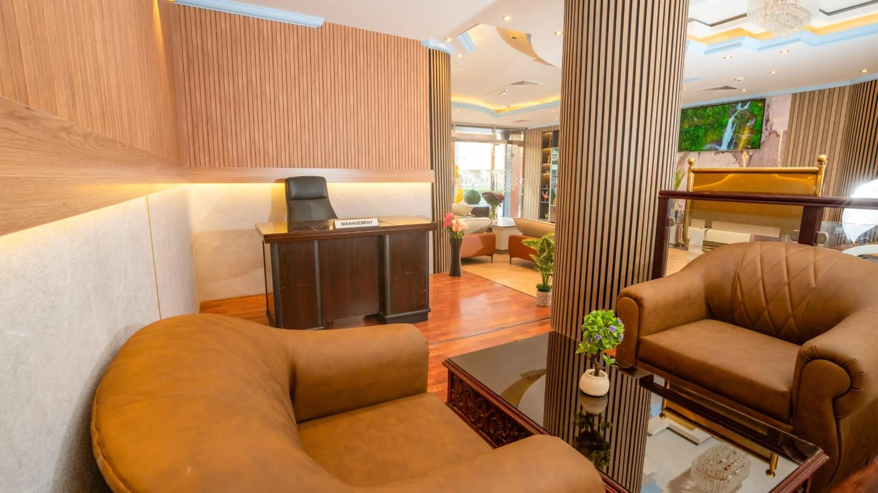 Lobby or reception in Oriental Hotel Apartments