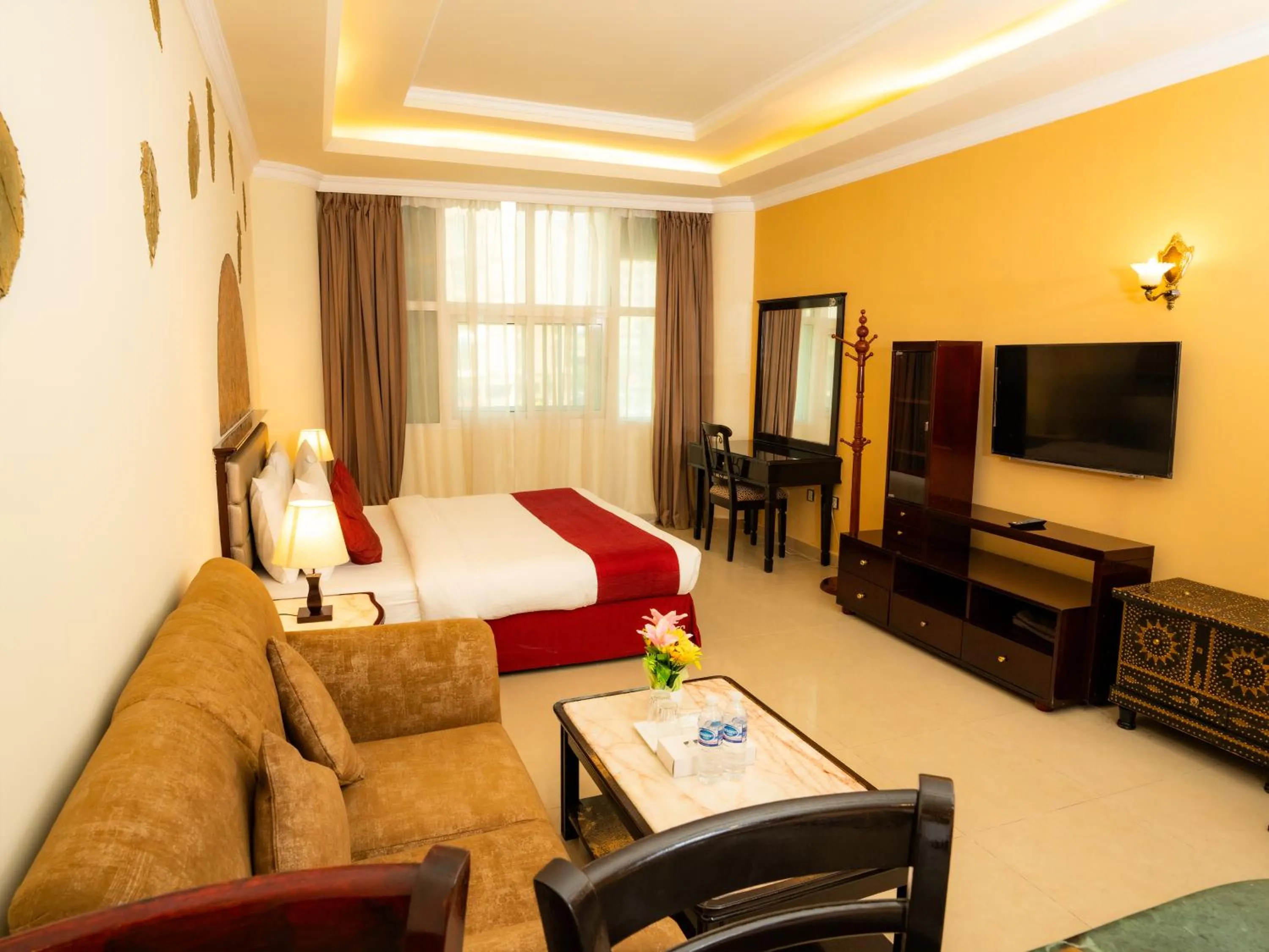 Bedroom, Bed in Oriental Hotel Apartments