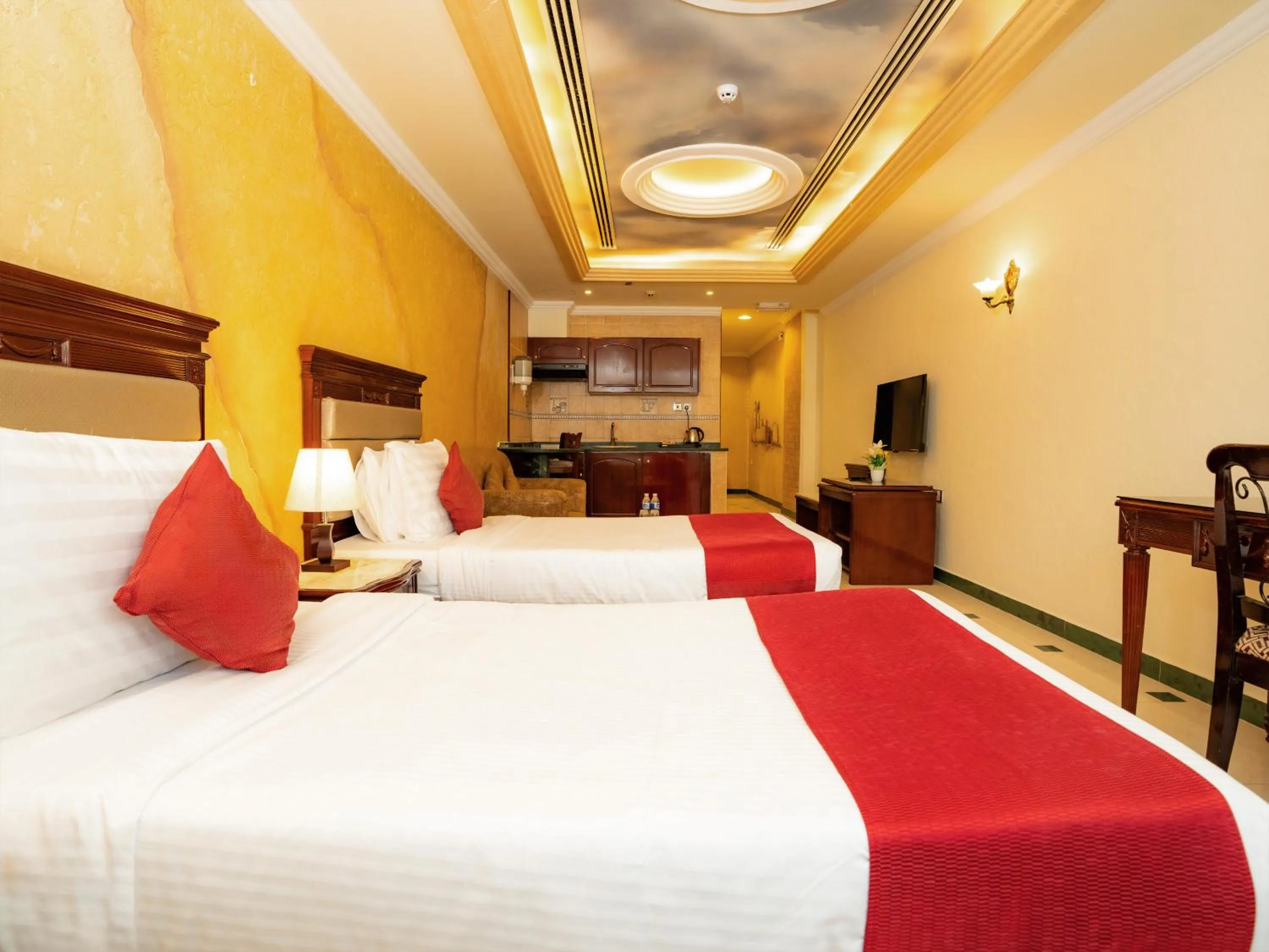 Bedroom, Bed in Oriental Hotel Apartments