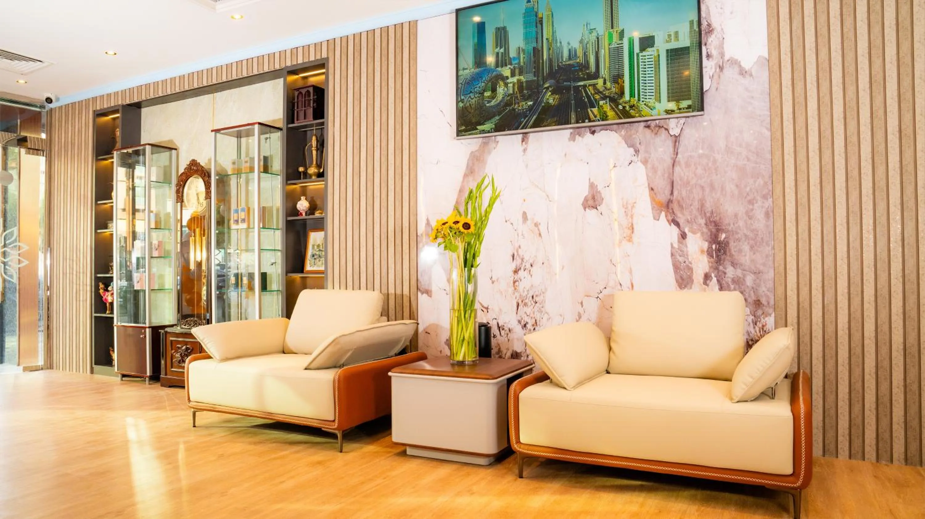 Lobby or reception in Oriental Hotel Apartments