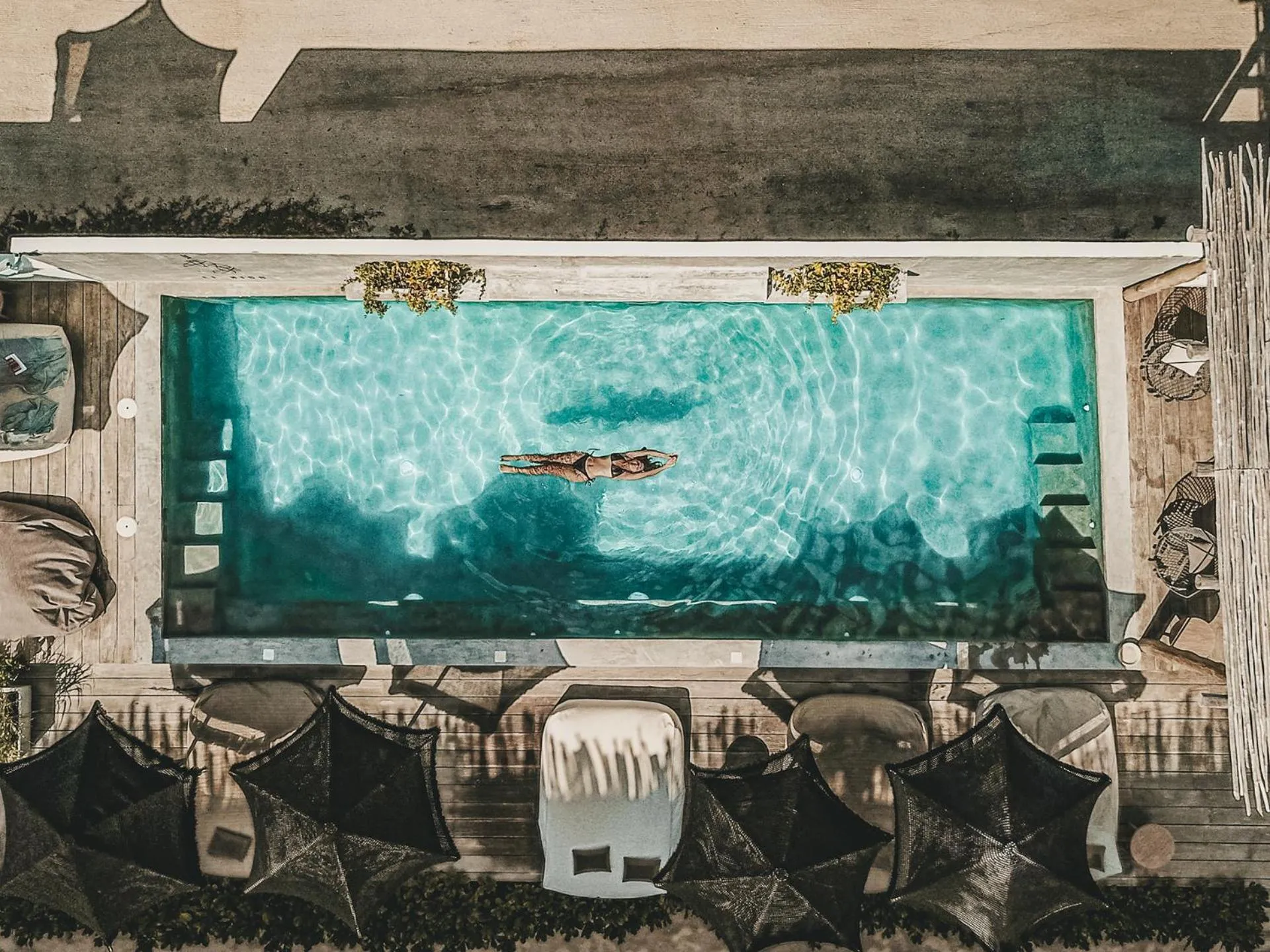 Pool view in Boutique Hotel EL NIDO Holbox