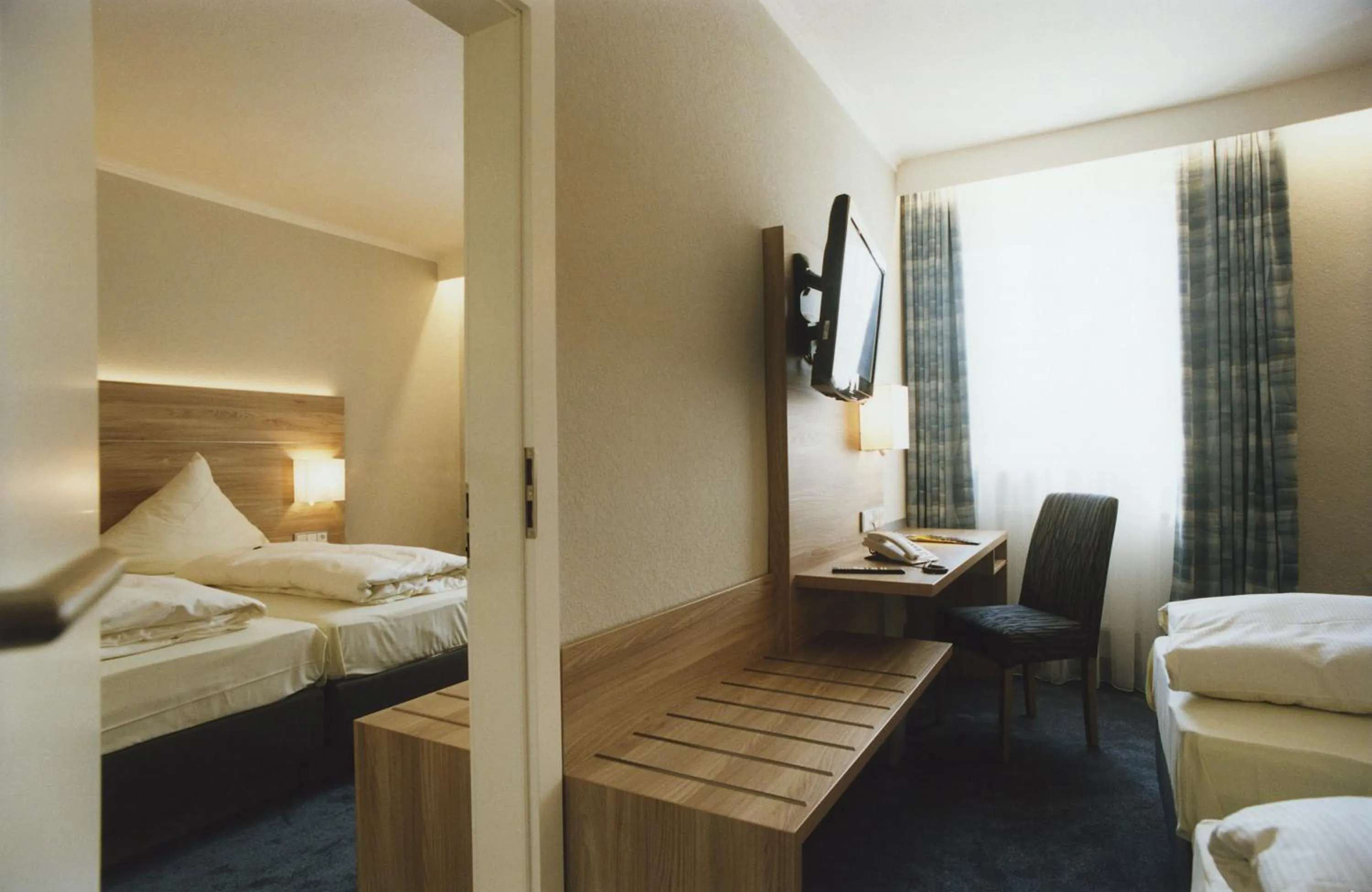 Decorative detail, Bed in Hotel Jedermann