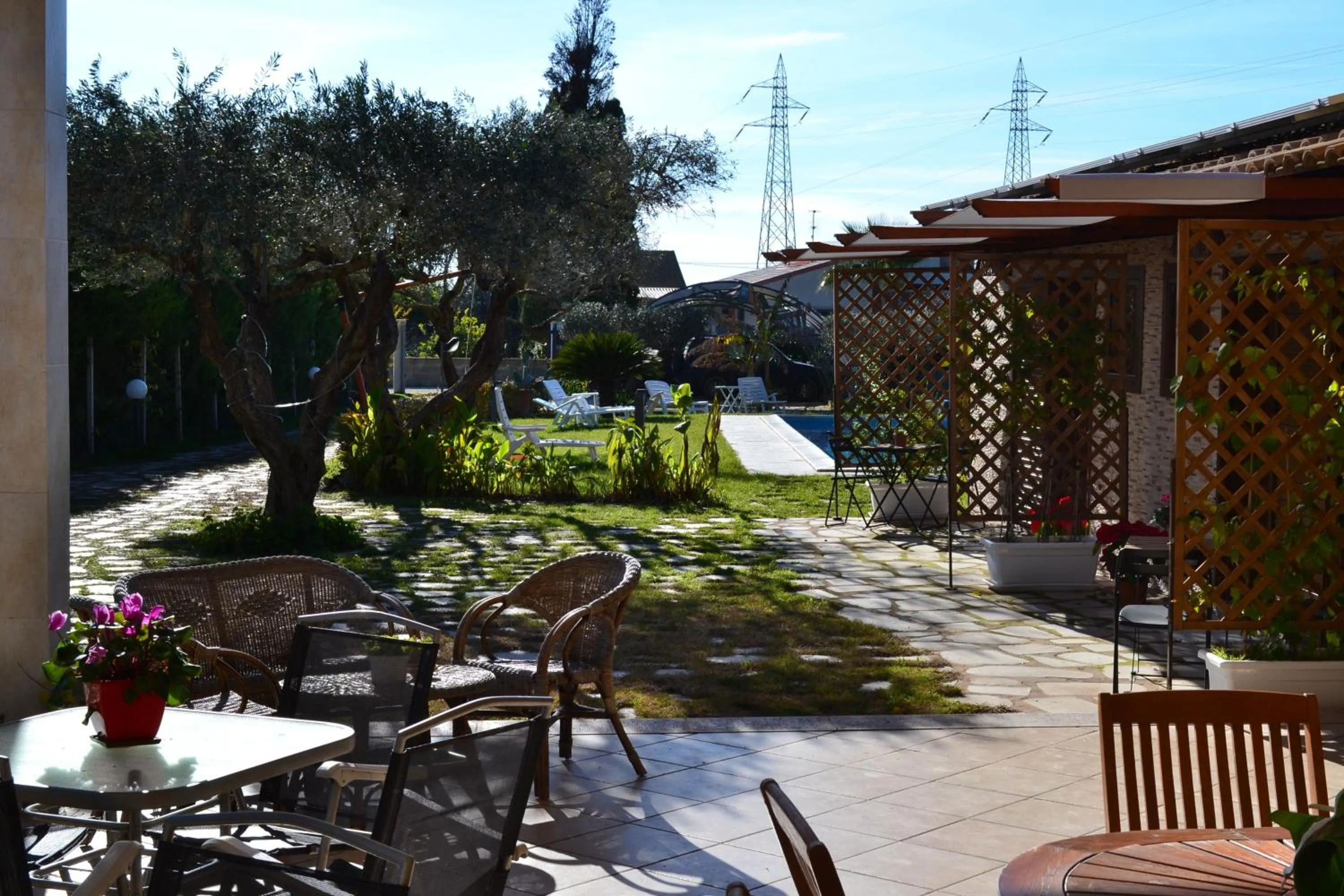 Patio in Villa Adriana B&B