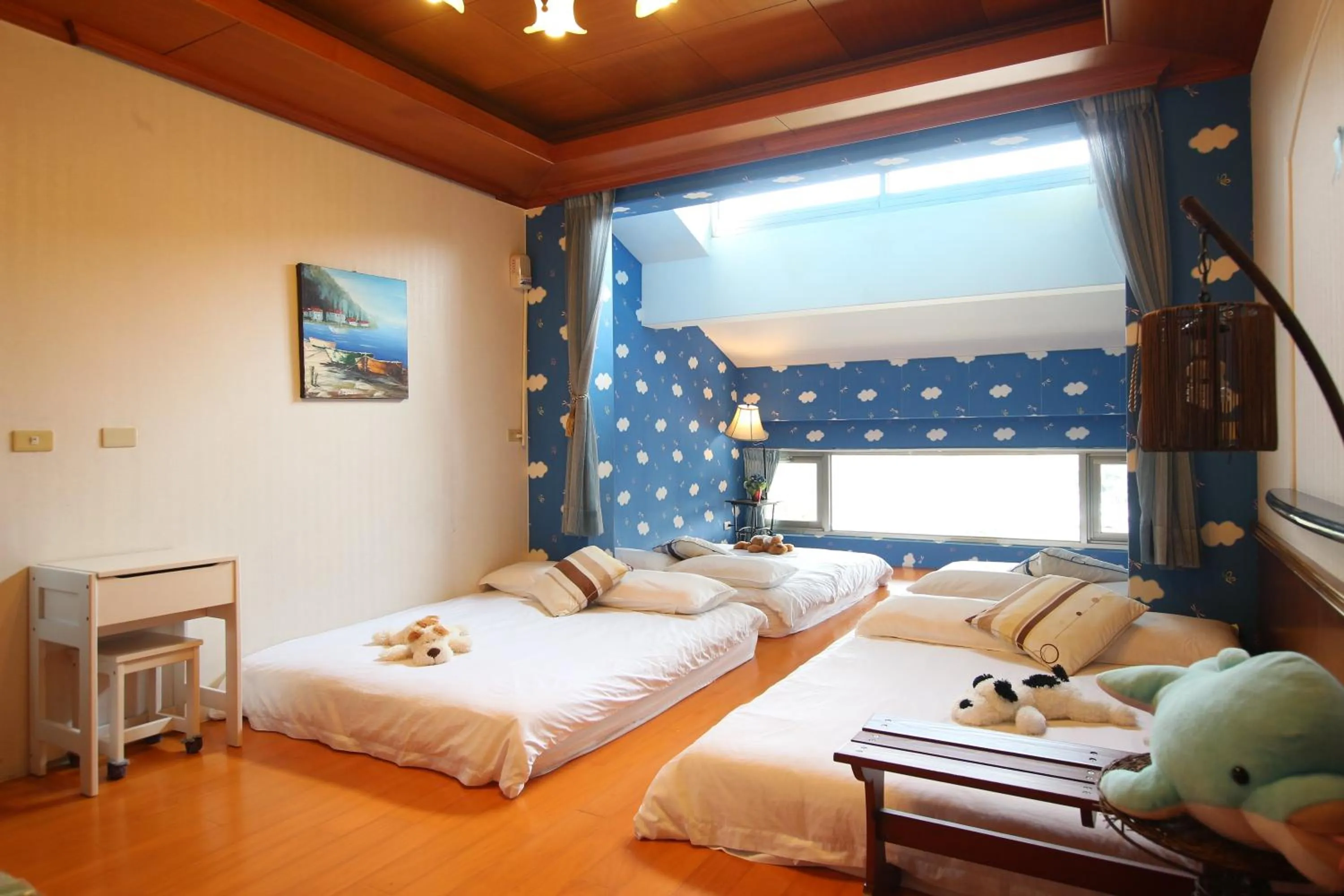 Photo of the whole room, Bed in Yilan Pine Villa Homestay