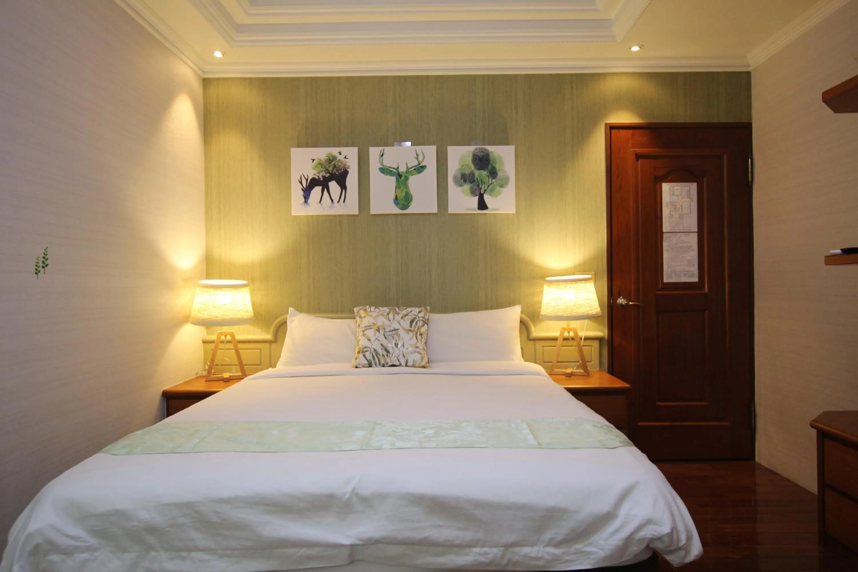 Decorative detail, Bed in Yilan Pine Villa Homestay