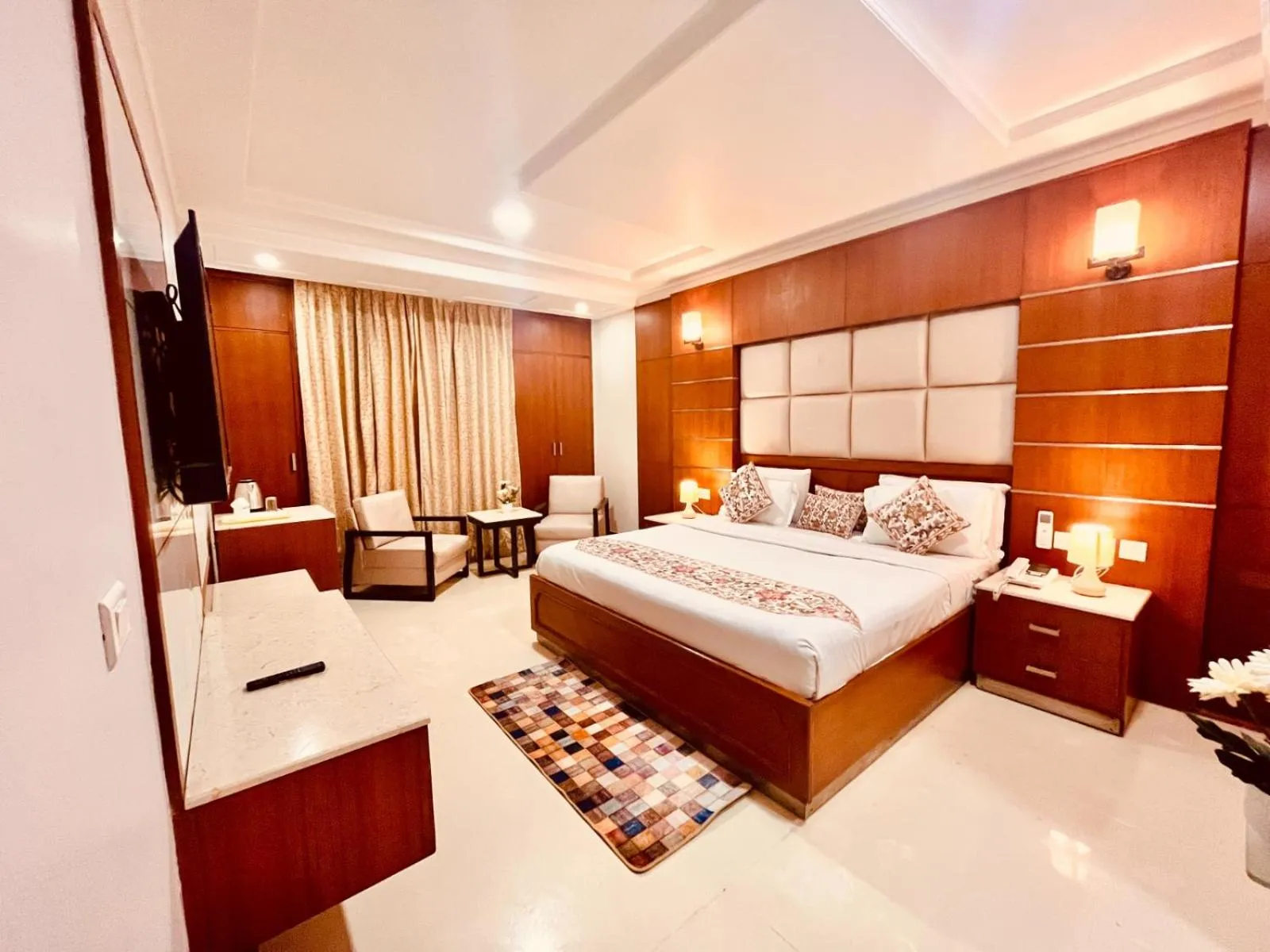 Bed in Hotel Bhoomivilas