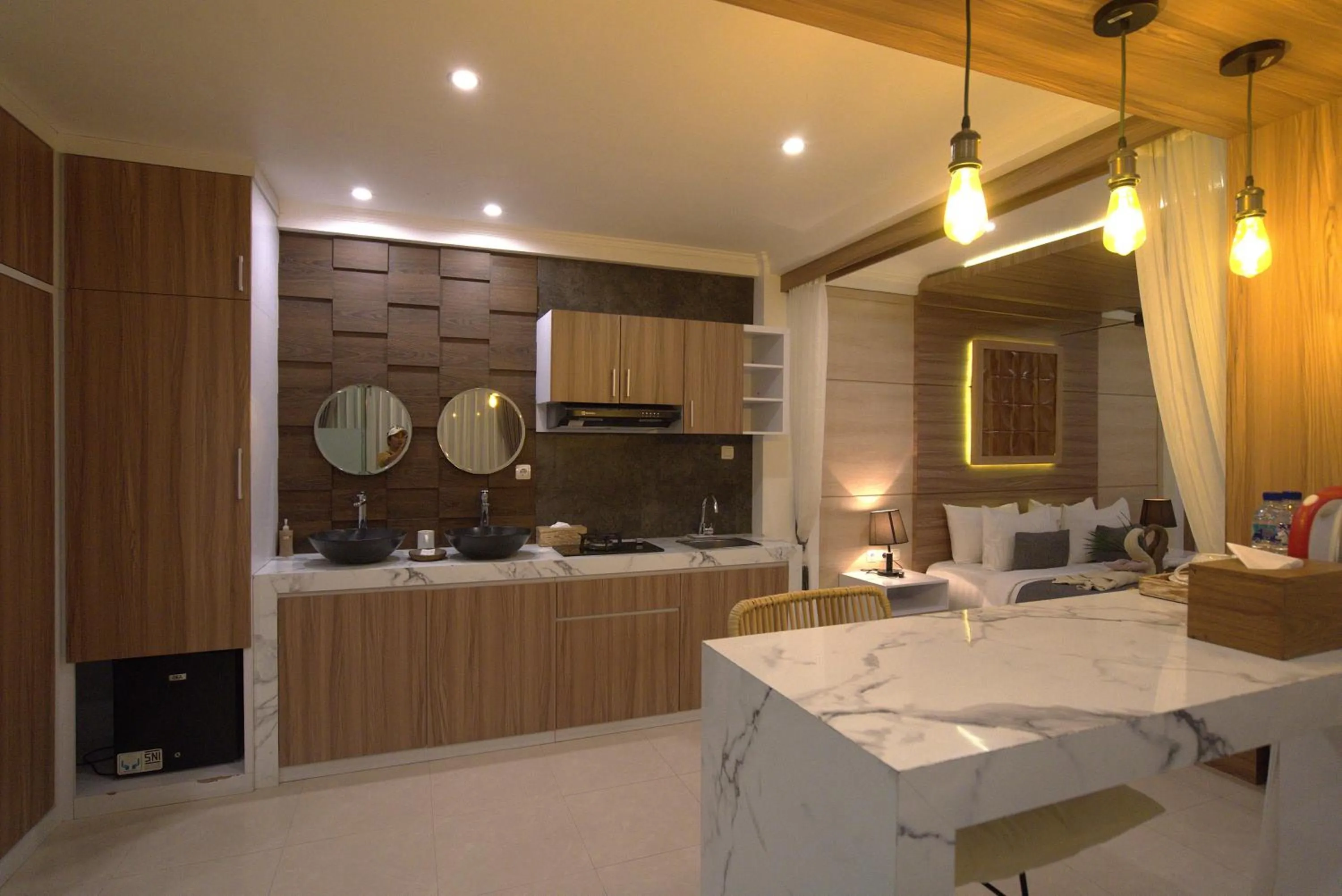 Kitchen or kitchenette in SUITE OCEAN BLUE