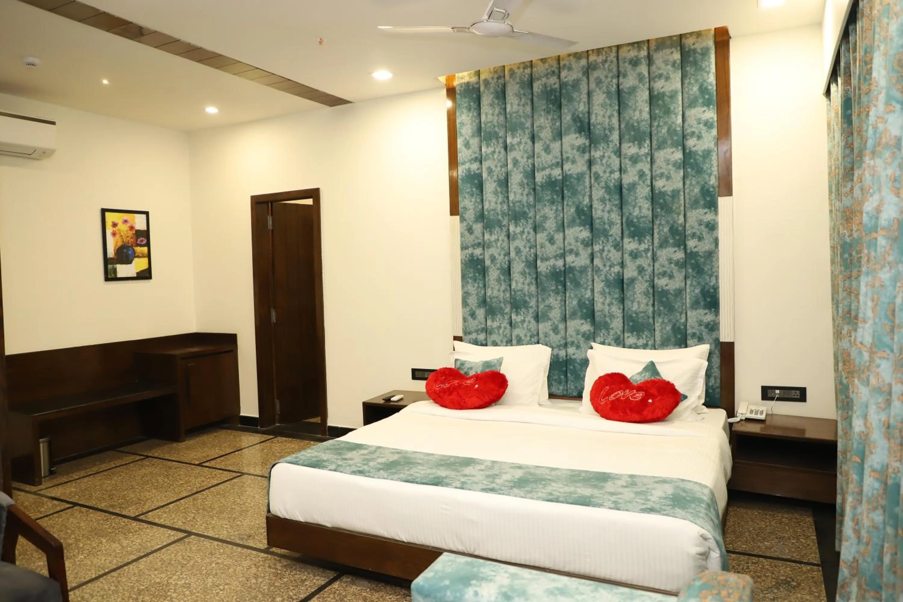Bed in Suvin Residency with Rooftop Swimming Pool