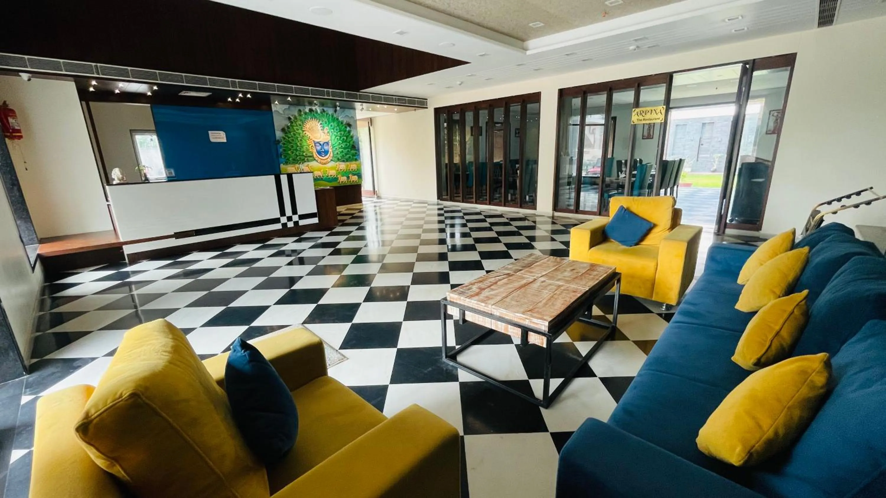 Lobby or reception in Suvin Residency with Rooftop Swimming Pool