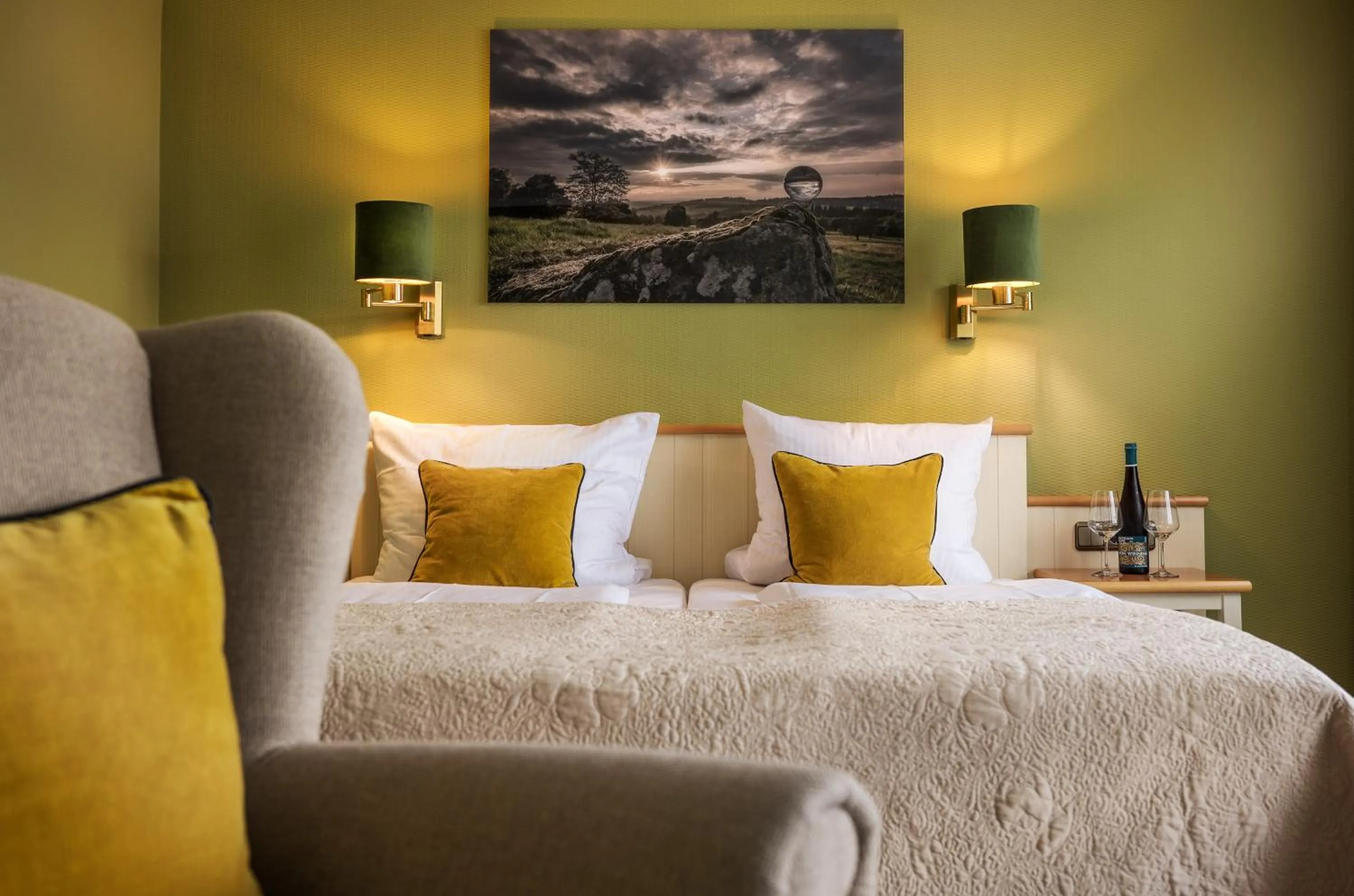 Bed in Romantik Hotel Schubert