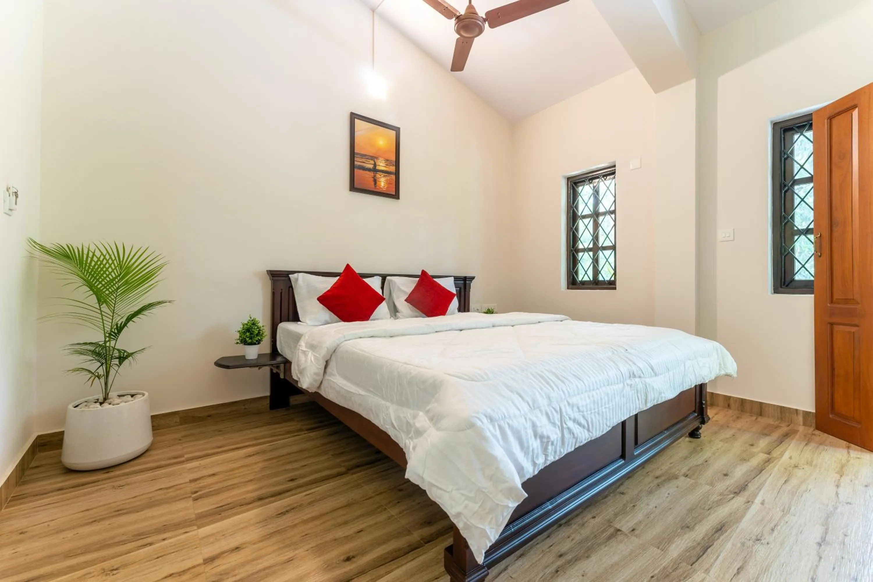 Bed in Villa Barbosa, 2 BHK Villa & Luxury Rooms near Colva, Sernabatim, Benaulim Beach