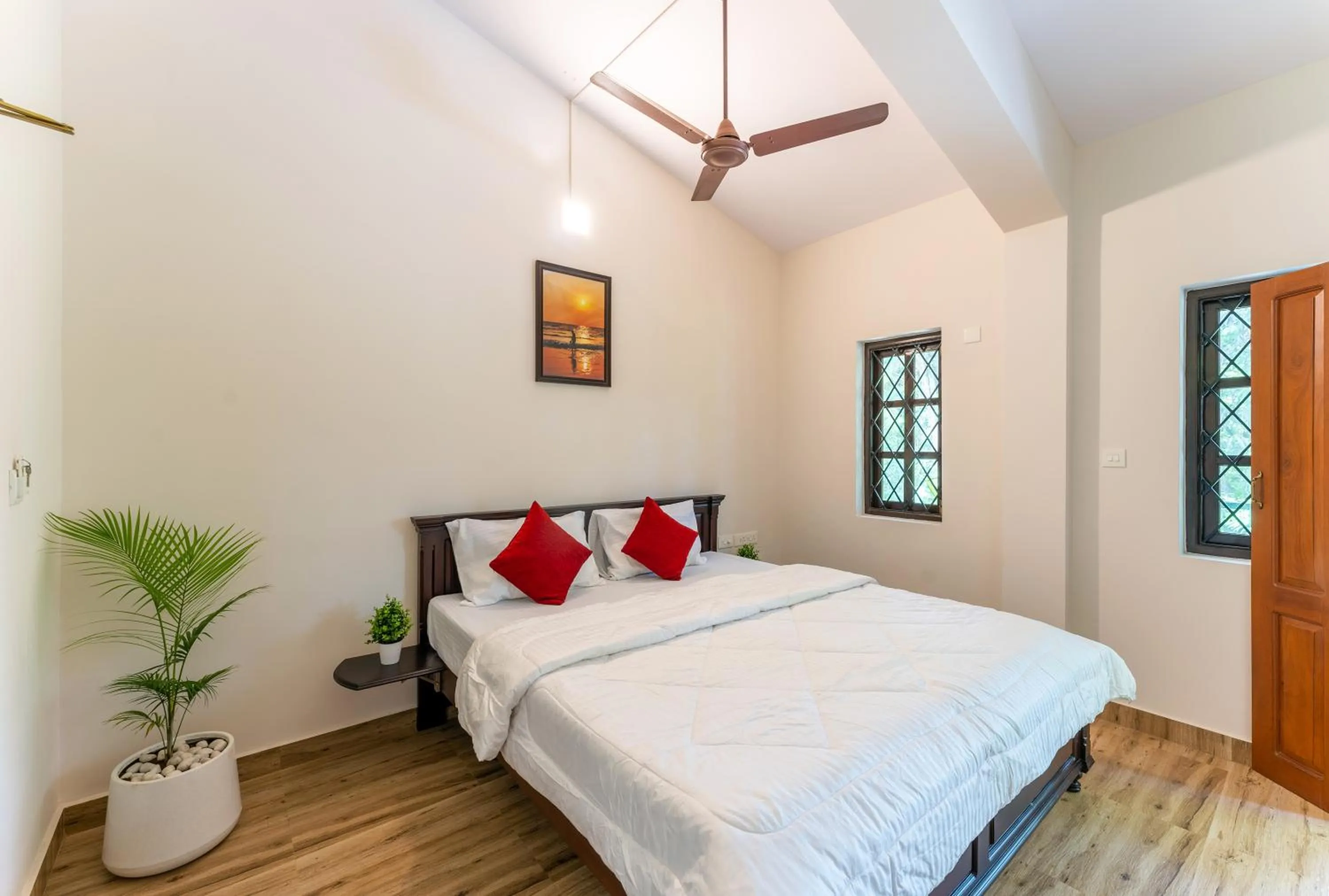 Bed in Villa Barbosa, 2 BHK Villa & Luxury Rooms near Colva, Sernabatim, Benaulim Beach
