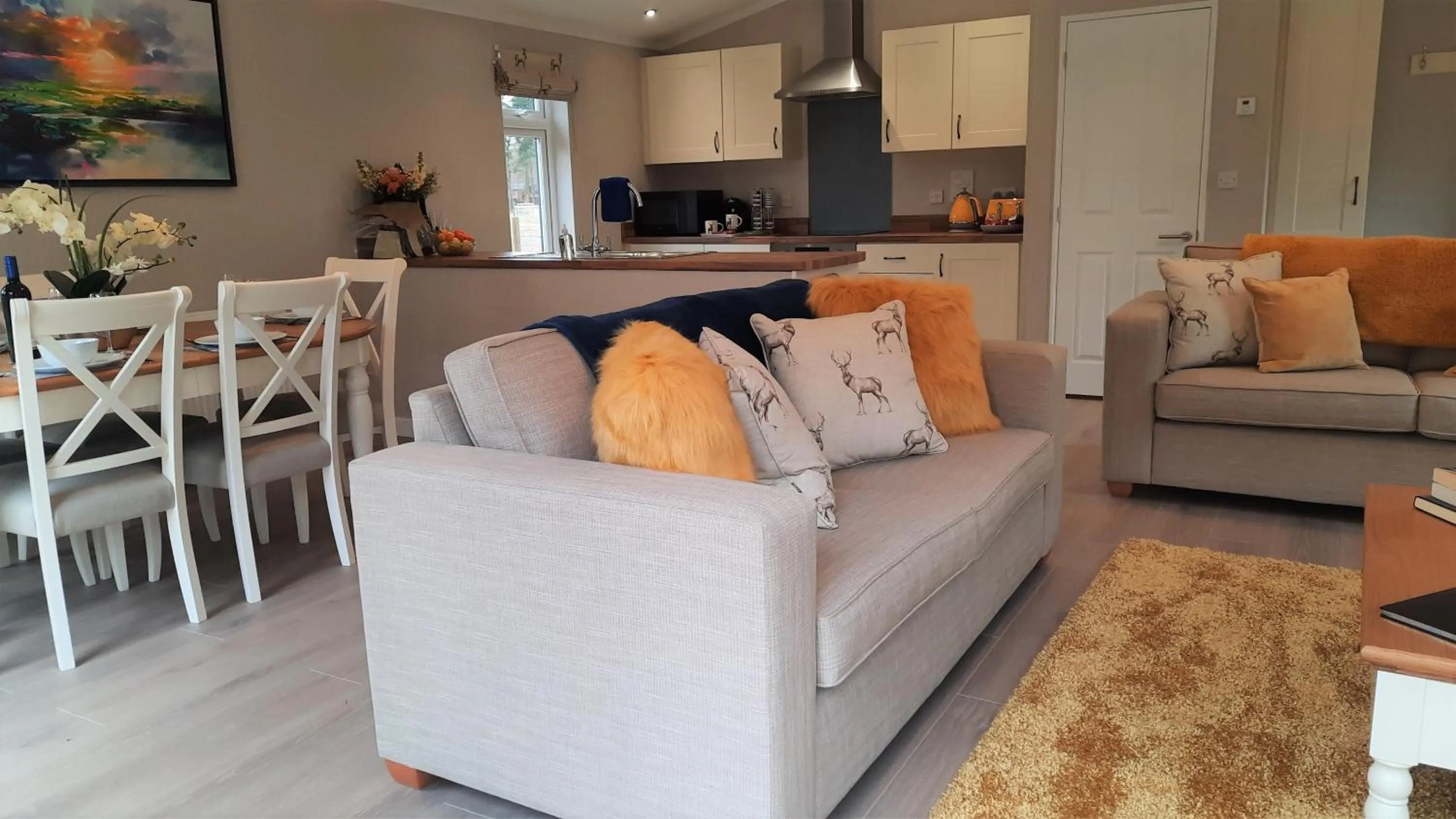 Living room in Hollicarrs - Stag Lodge