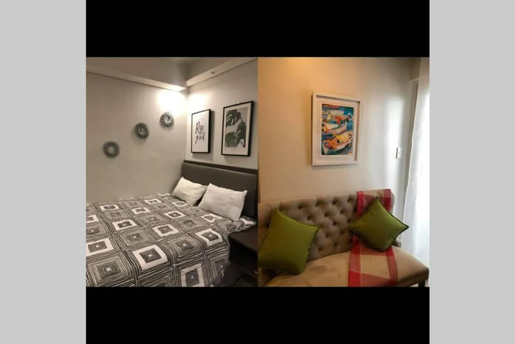 Bed in A2J Luxury BGC Balcony Suite Near SM AURA Taguig