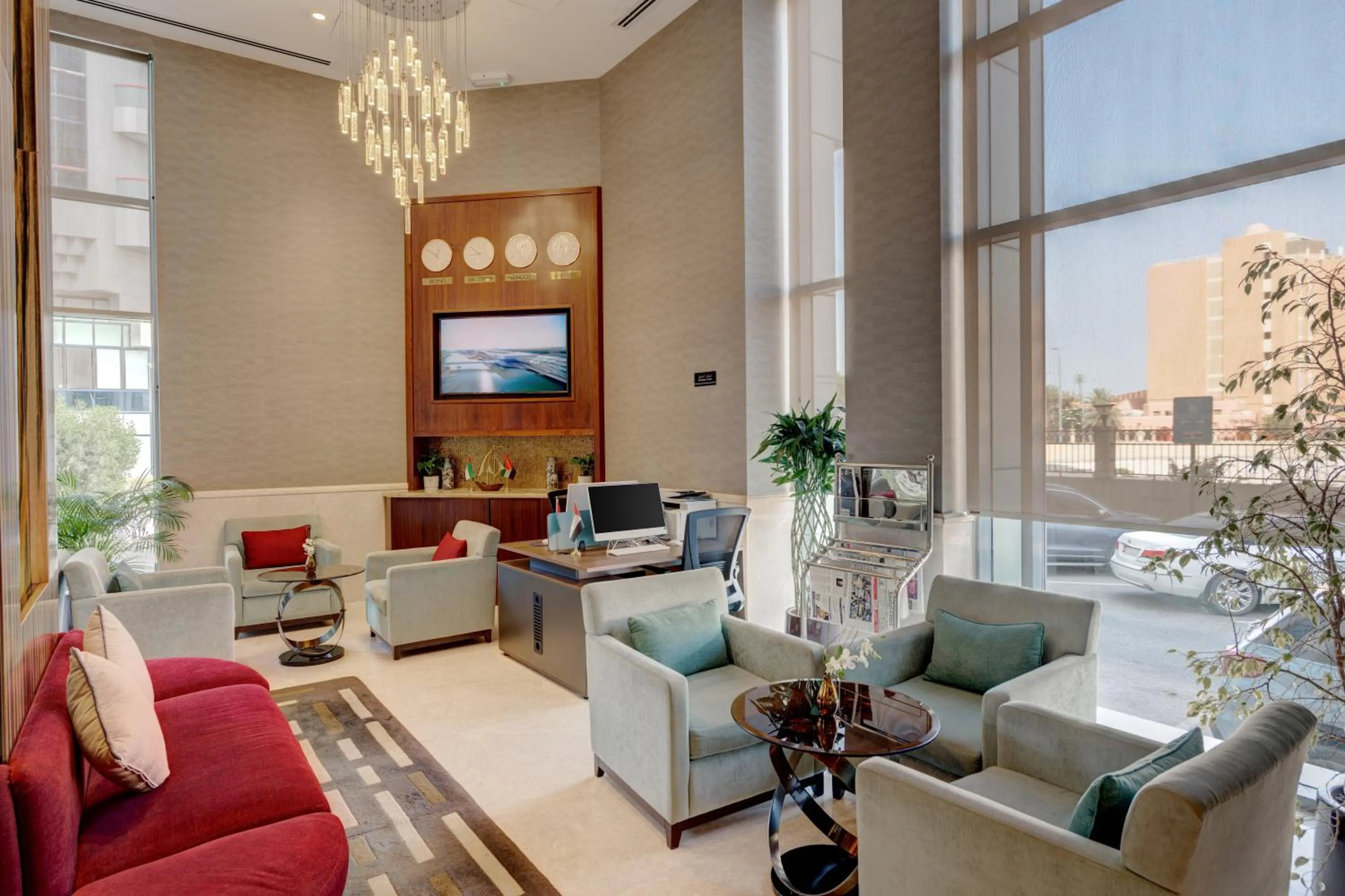 Seating area in Hawthorn Suites by Wyndham Abu Dhabi City Center