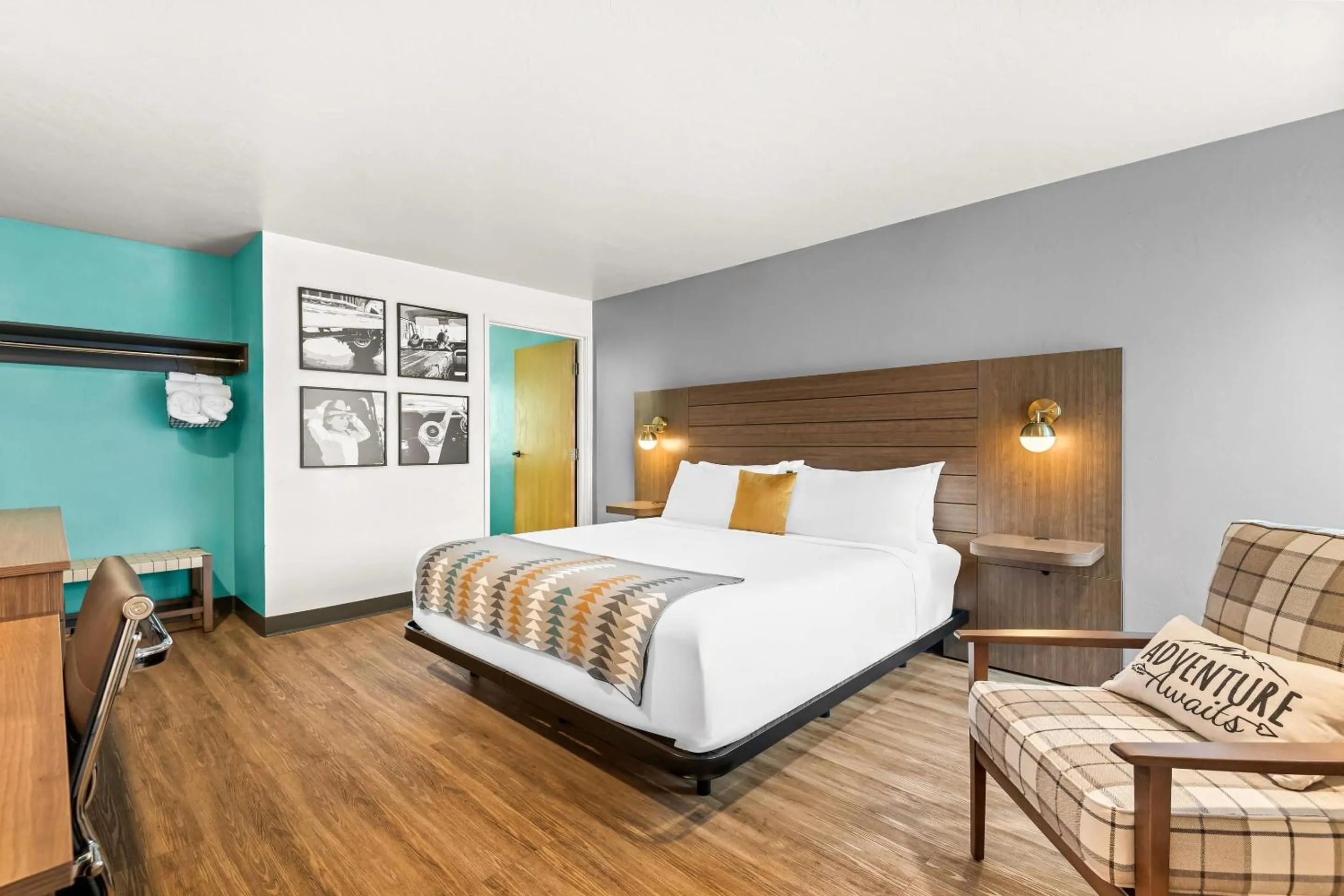 Bedroom in Maverick Hotel Eugene Near University, an Ascend Collection Hotel