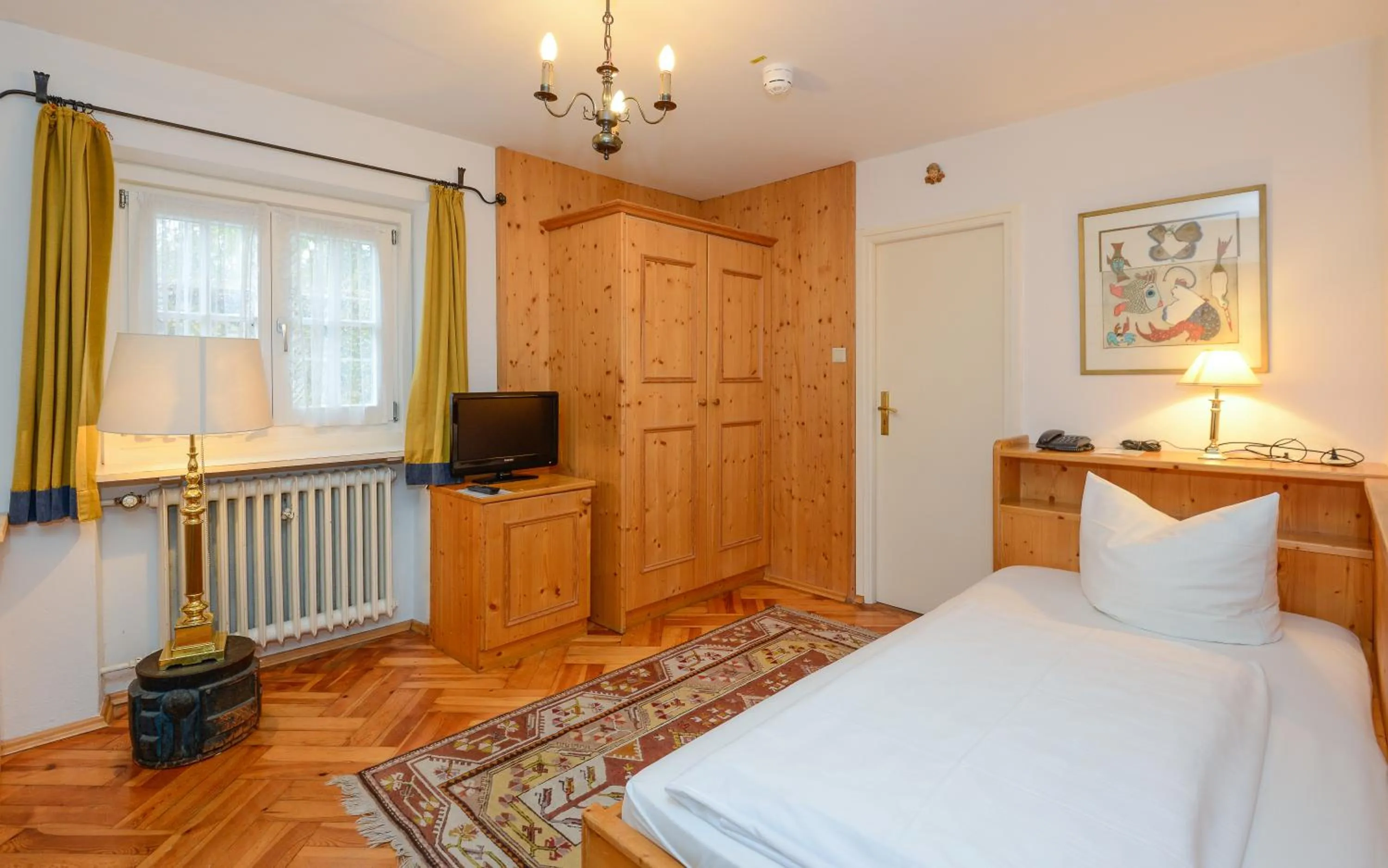 Bed in Stoll's Hotel Alpina