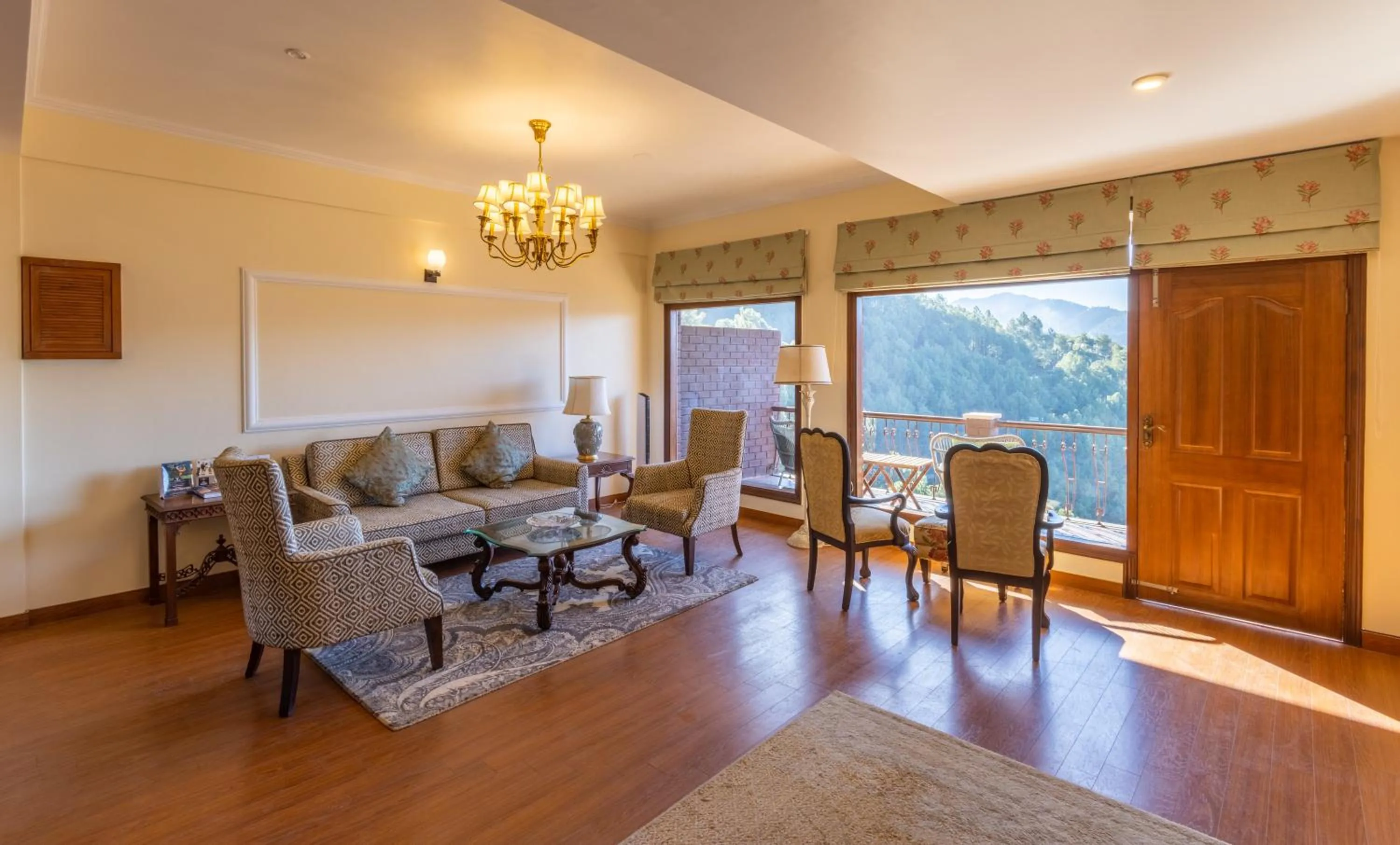 Living room in The Manor Luxury Apartments, Shimla