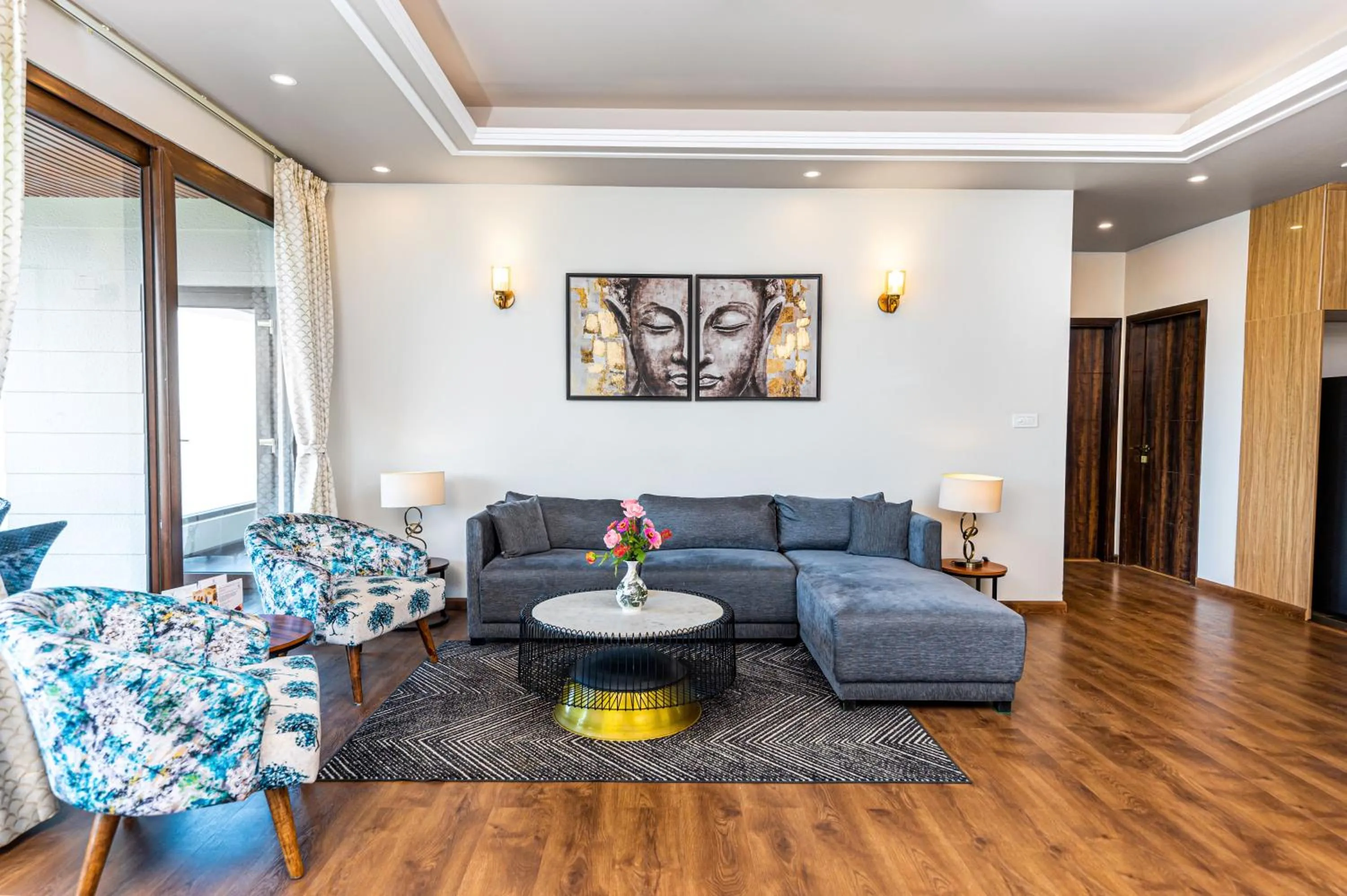 Living room in The Manor Luxury Apartments, Shimla