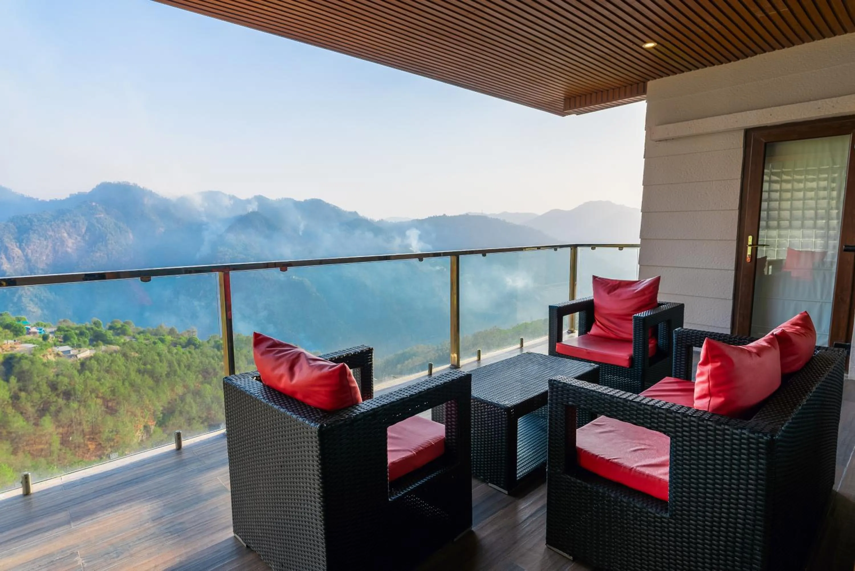 Balcony/Terrace in The Manor Luxury Apartments, Shimla