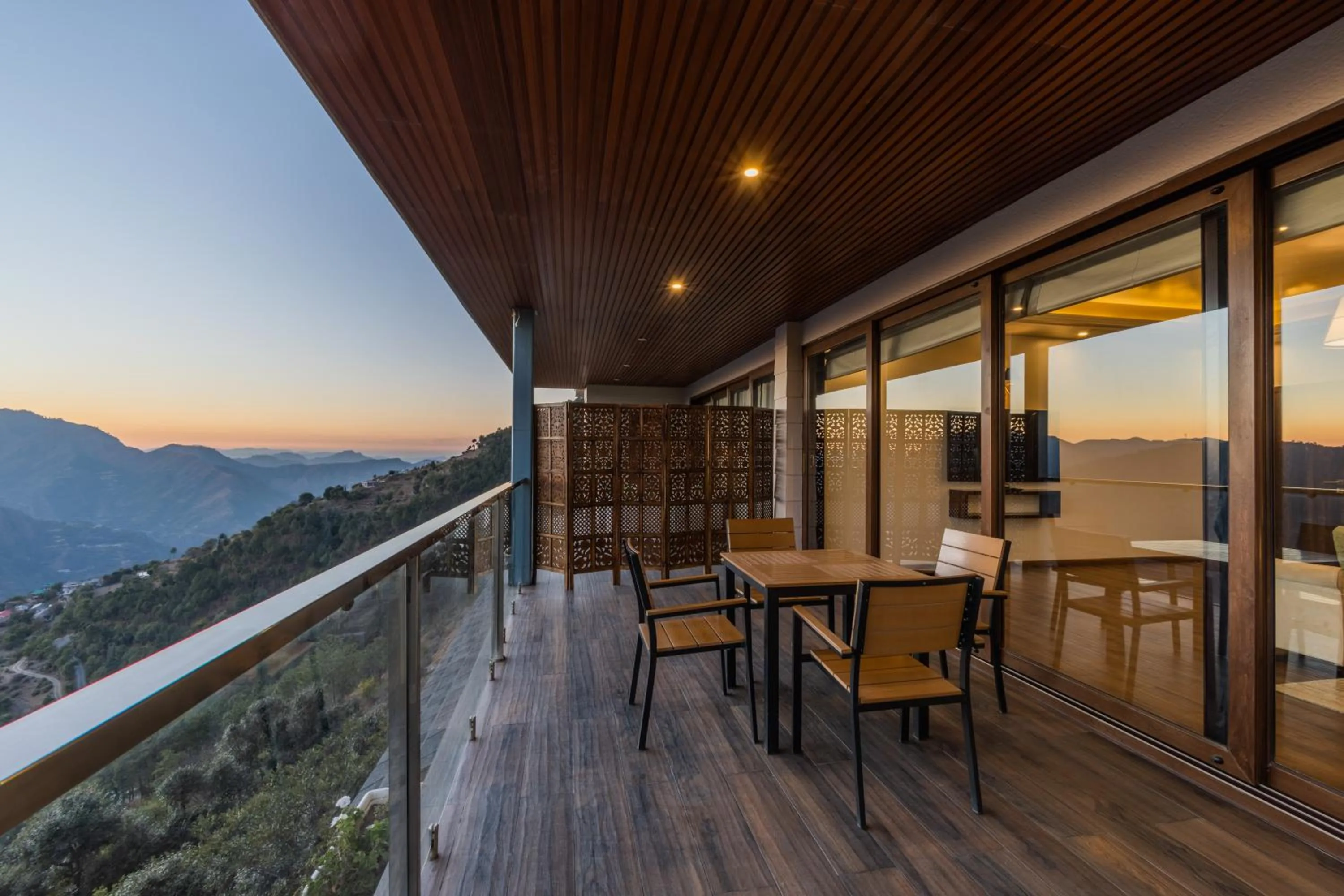 Balcony/Terrace in The Manor Luxury Apartments, Shimla