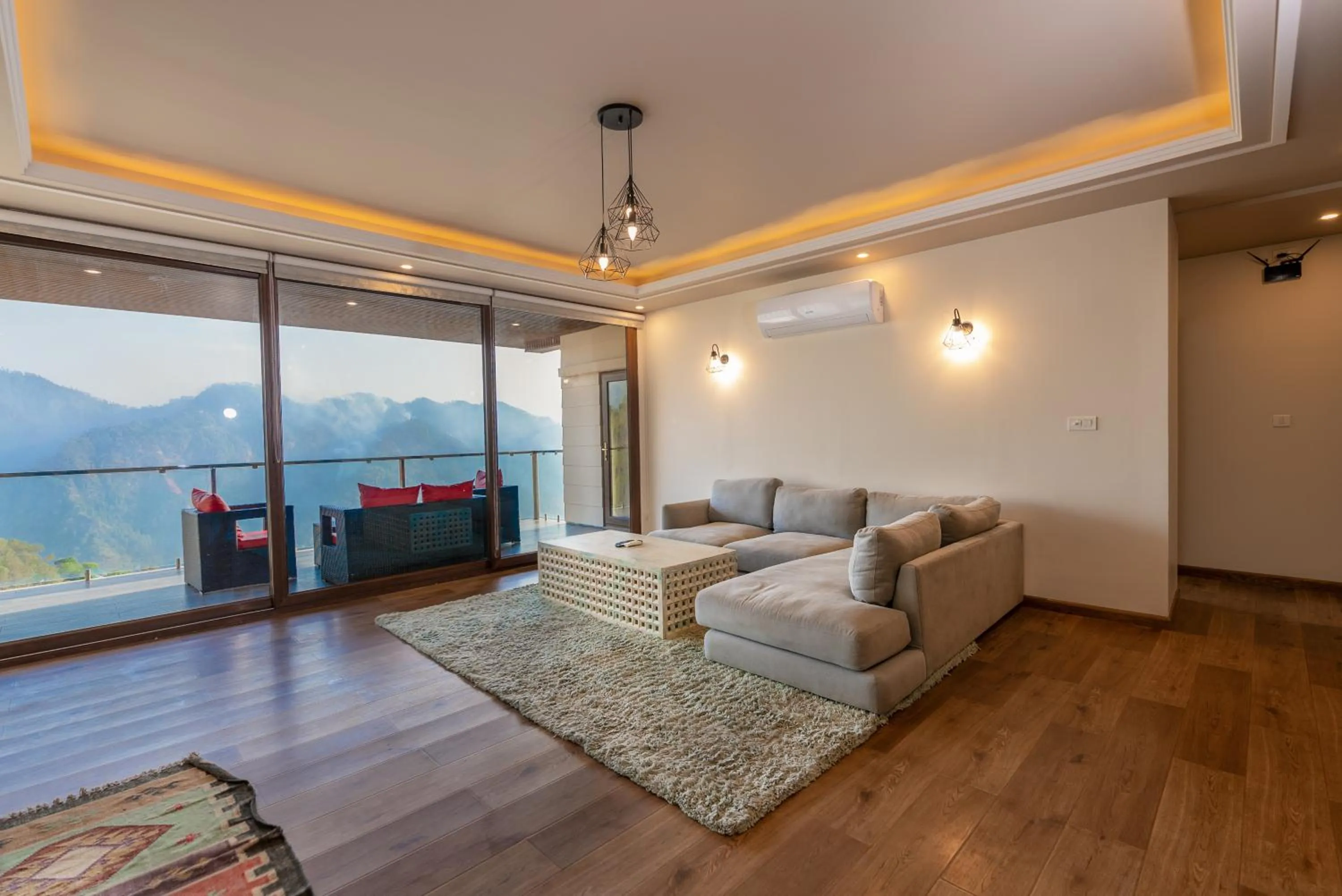 Living room in The Manor Luxury Apartments, Shimla
