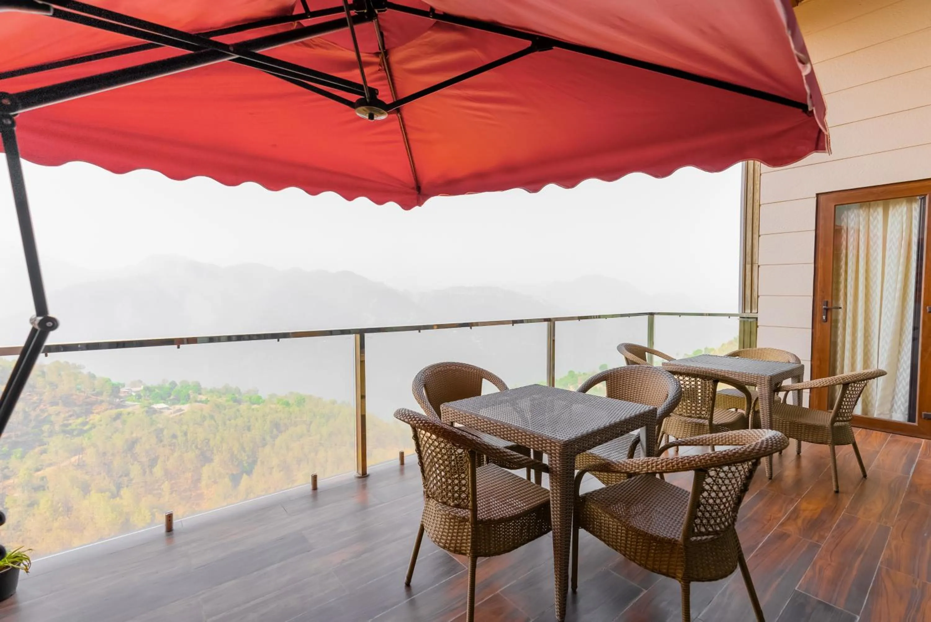 Balcony/Terrace in The Manor Luxury Apartments, Shimla