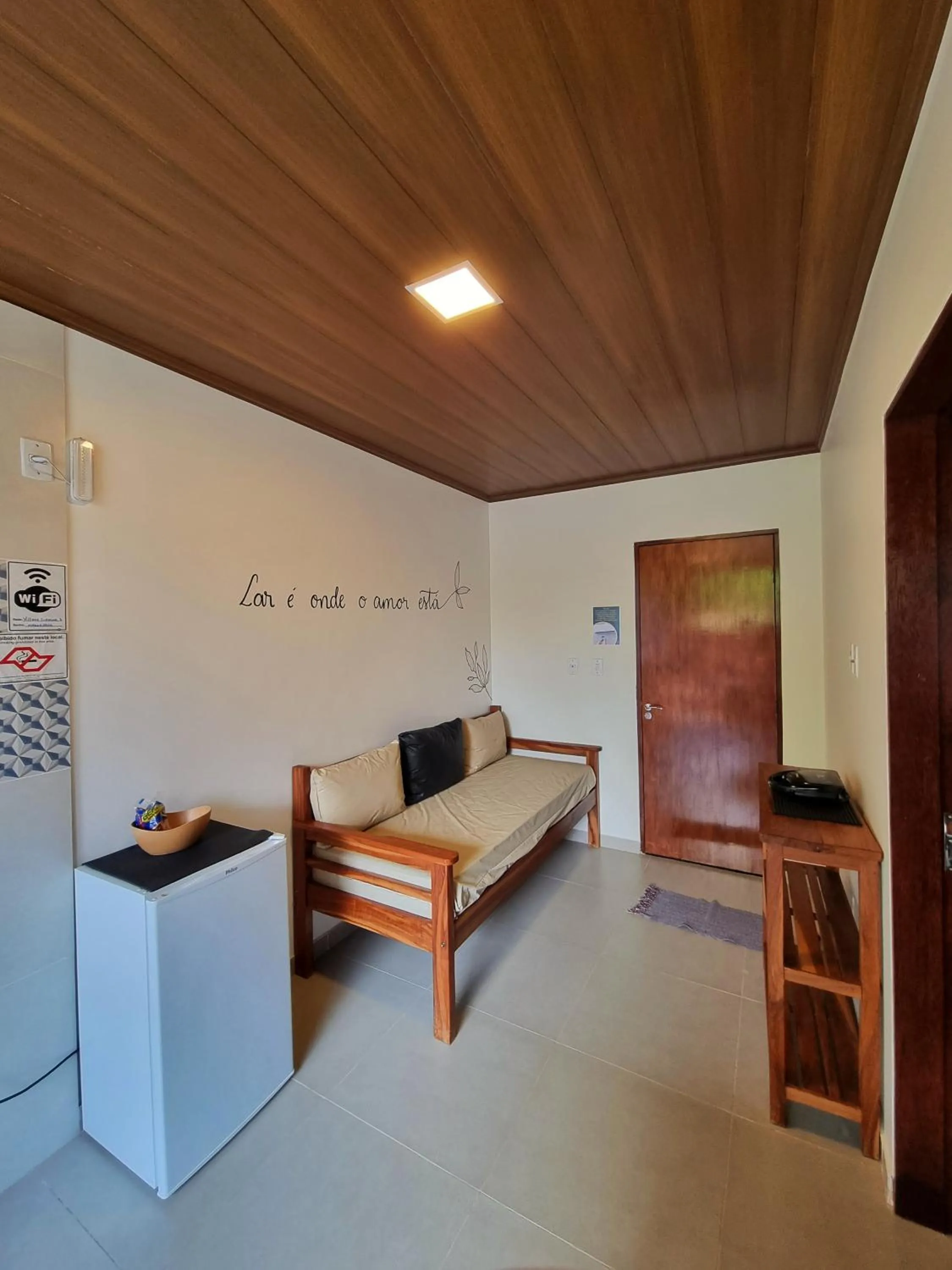 kitchen, Bed in Village São Jorge - Guest Apartment