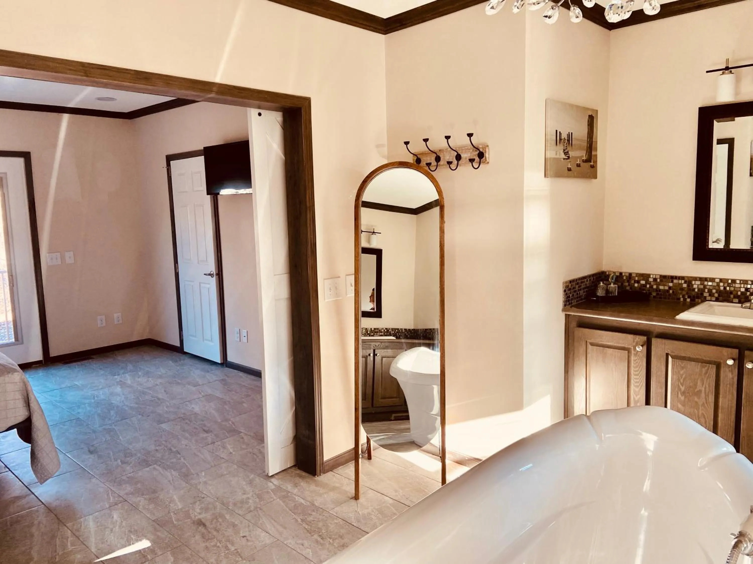 Bathroom in Swan Lake Resort