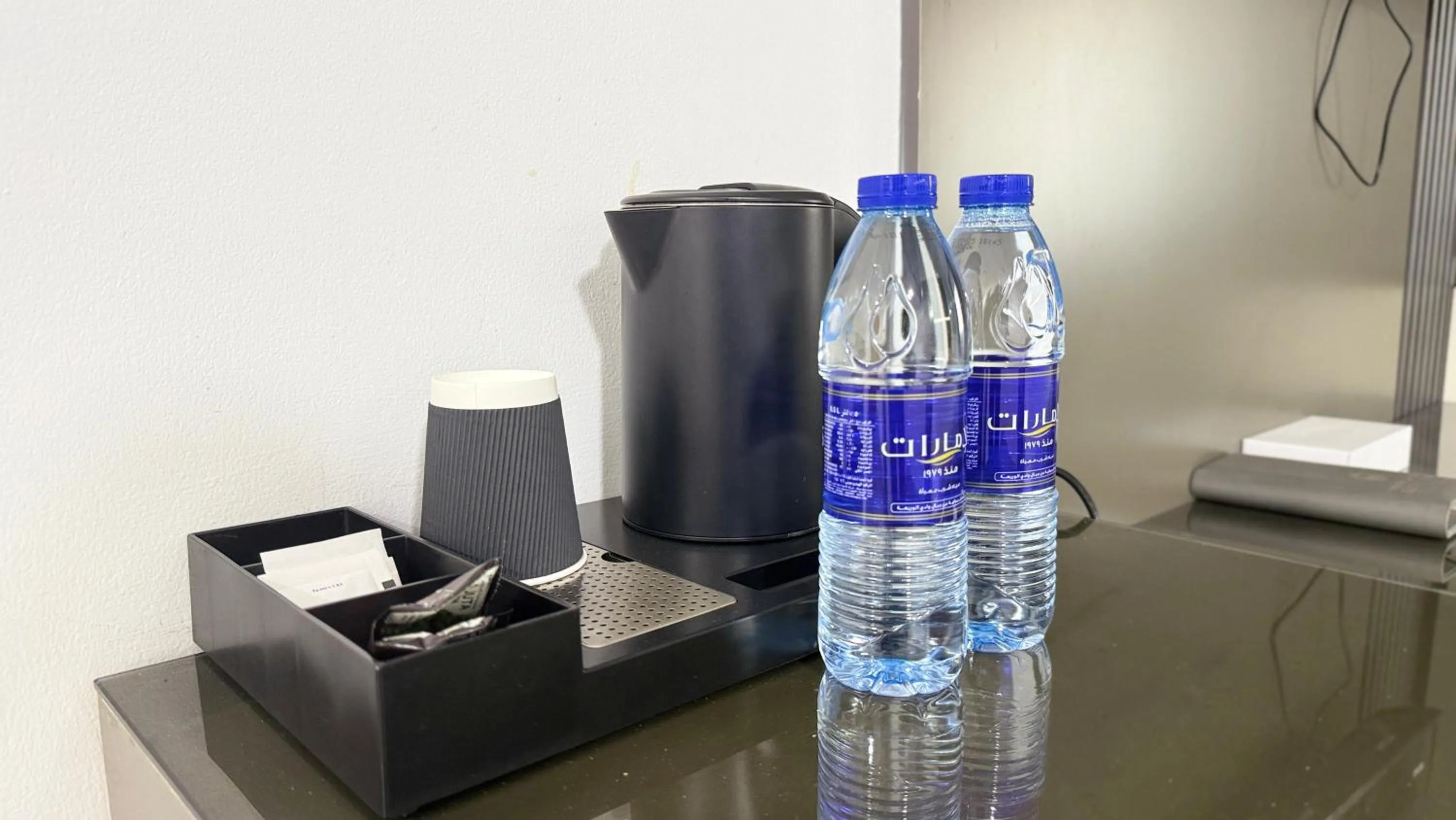 Kitchen or kitchenette in Palette Sharjah Aparthotel formerly Royal Tulip