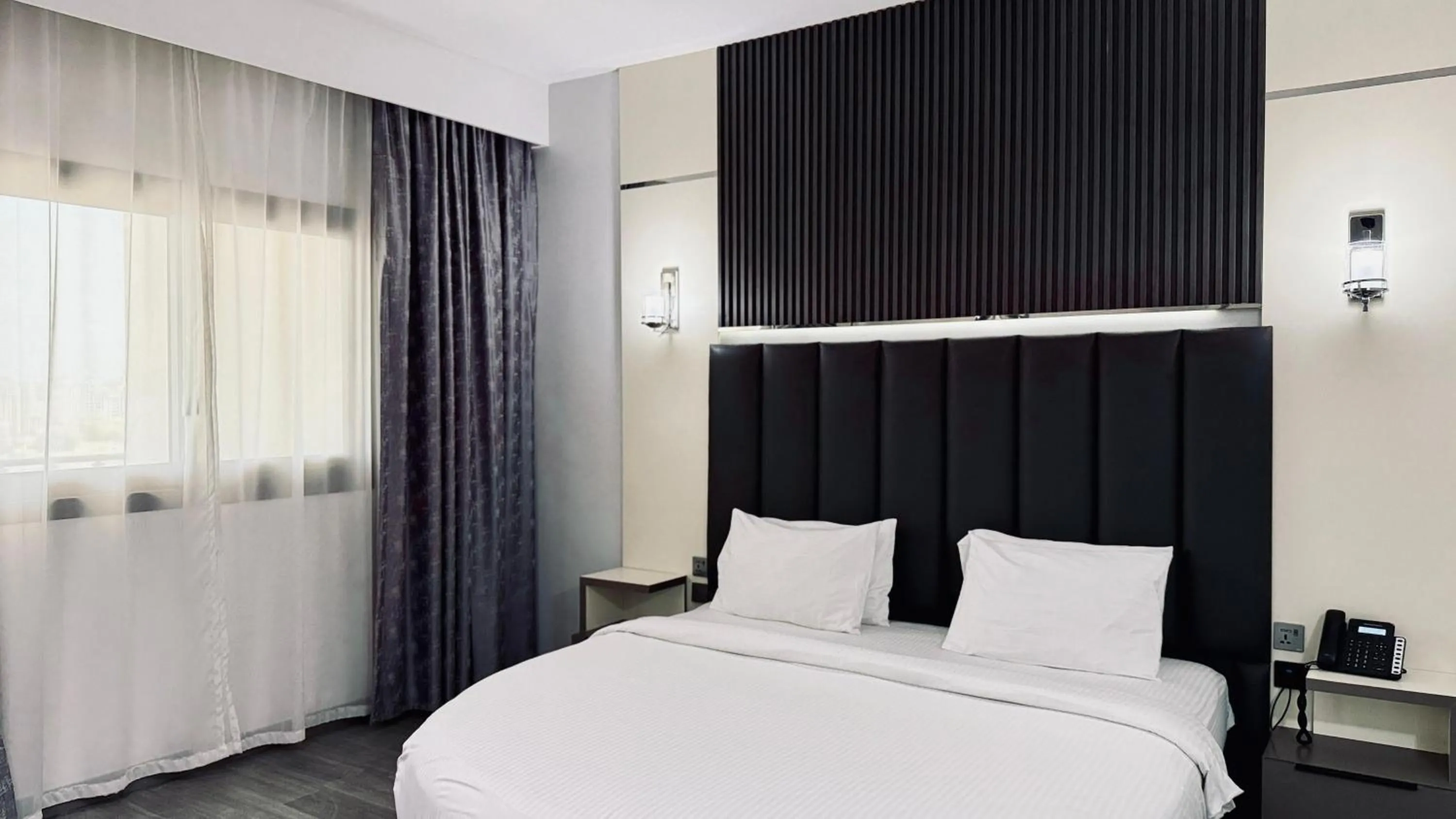 Photo of the whole room, Bed in Palette Sharjah Aparthotel formerly Royal Tulip