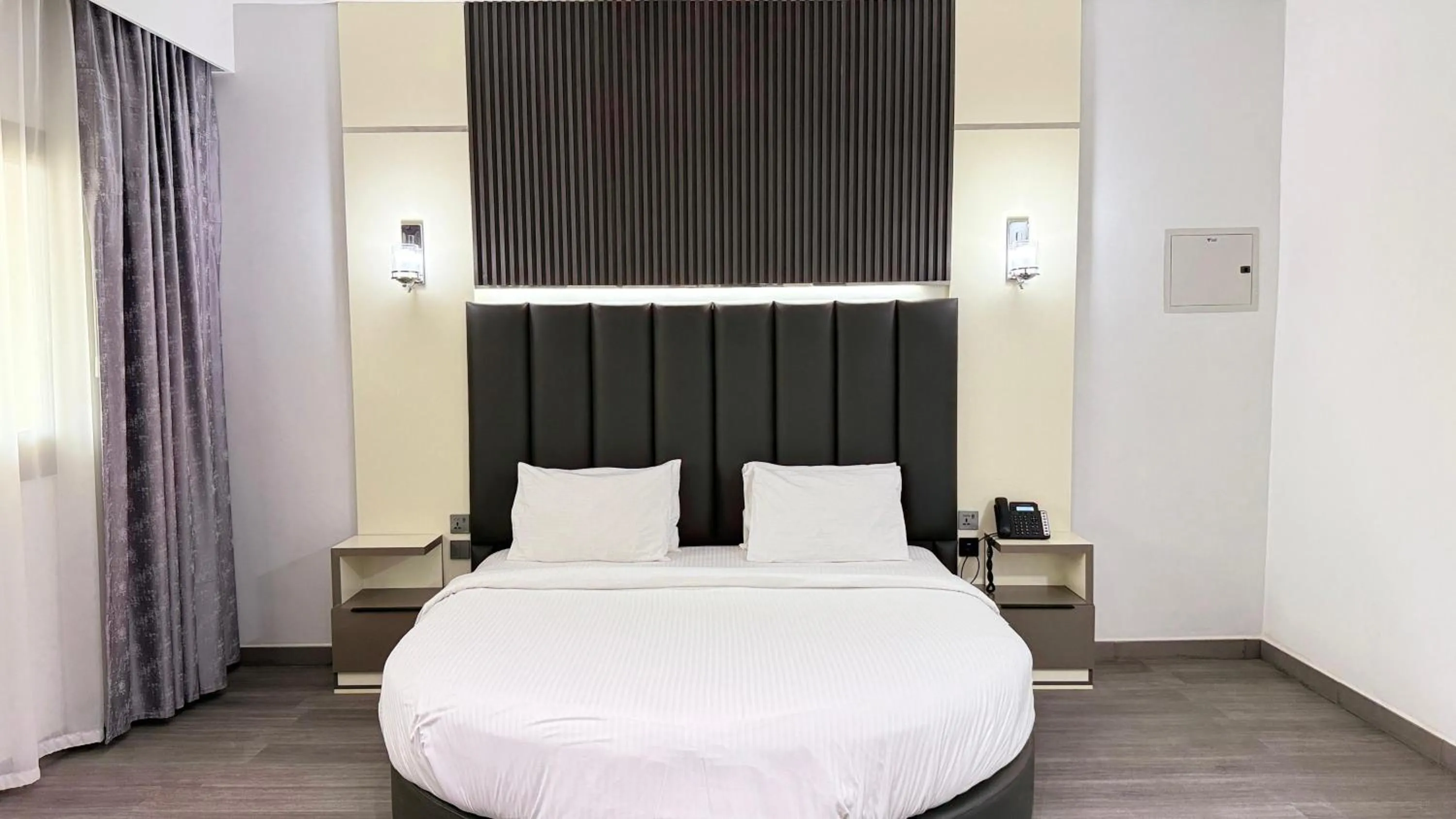 Photo of the whole room, Bed in Palette Sharjah Aparthotel formerly Royal Tulip