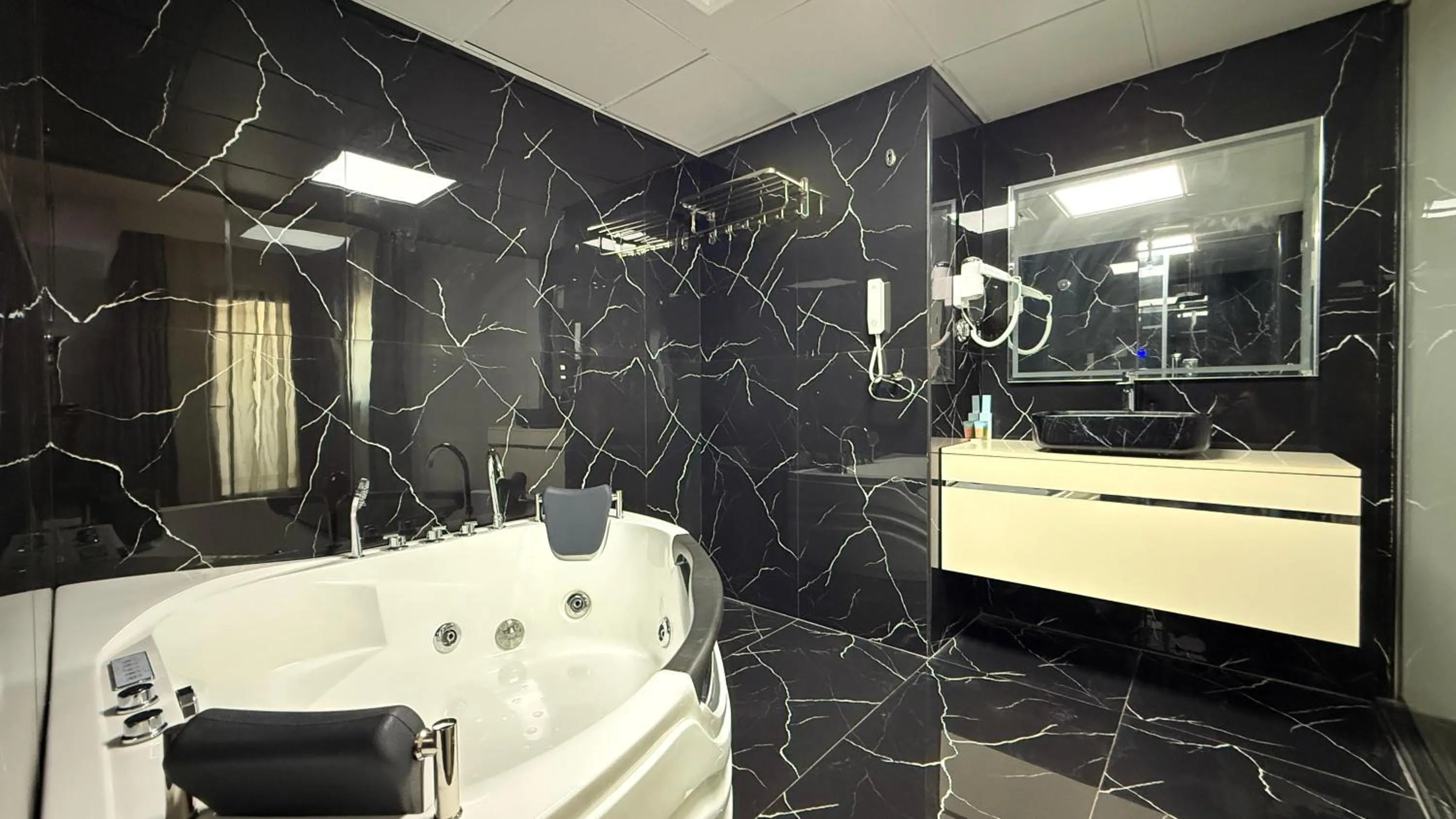 Bathroom in Palette Sharjah Aparthotel formerly Royal Tulip