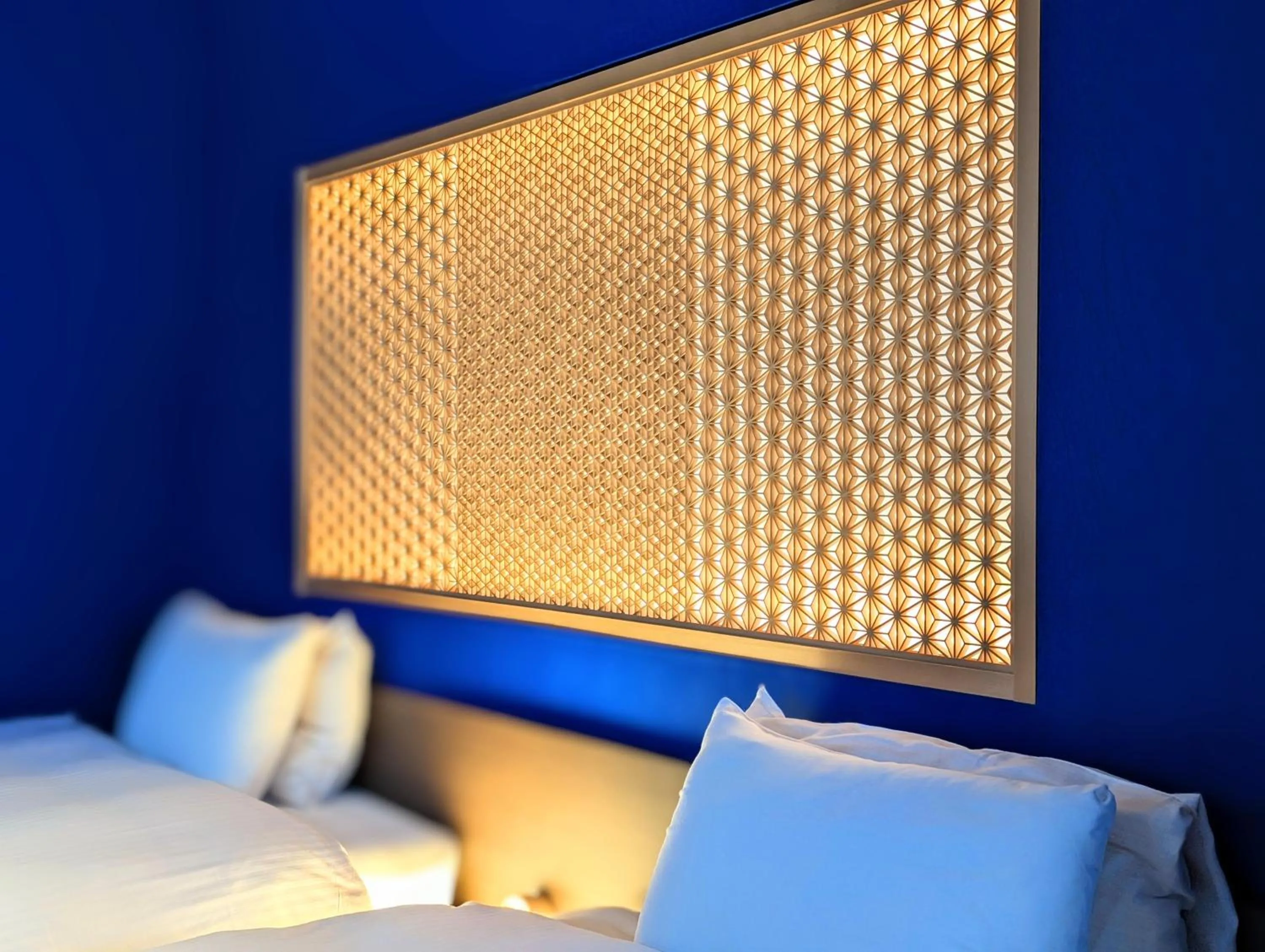 Decorative detail, Bed in ひがし茶屋街らしく金沢 Hotel Rashiku kanazawa