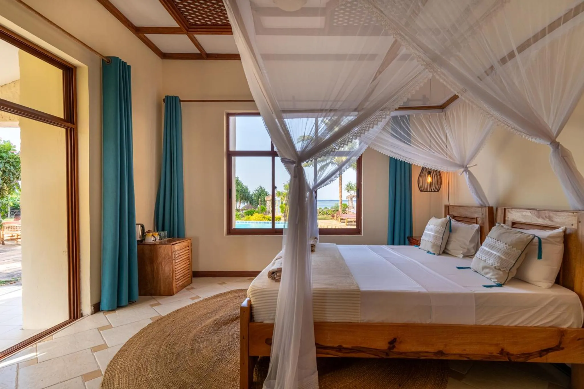 Bed in Marafiki Beach Hotel & SPA