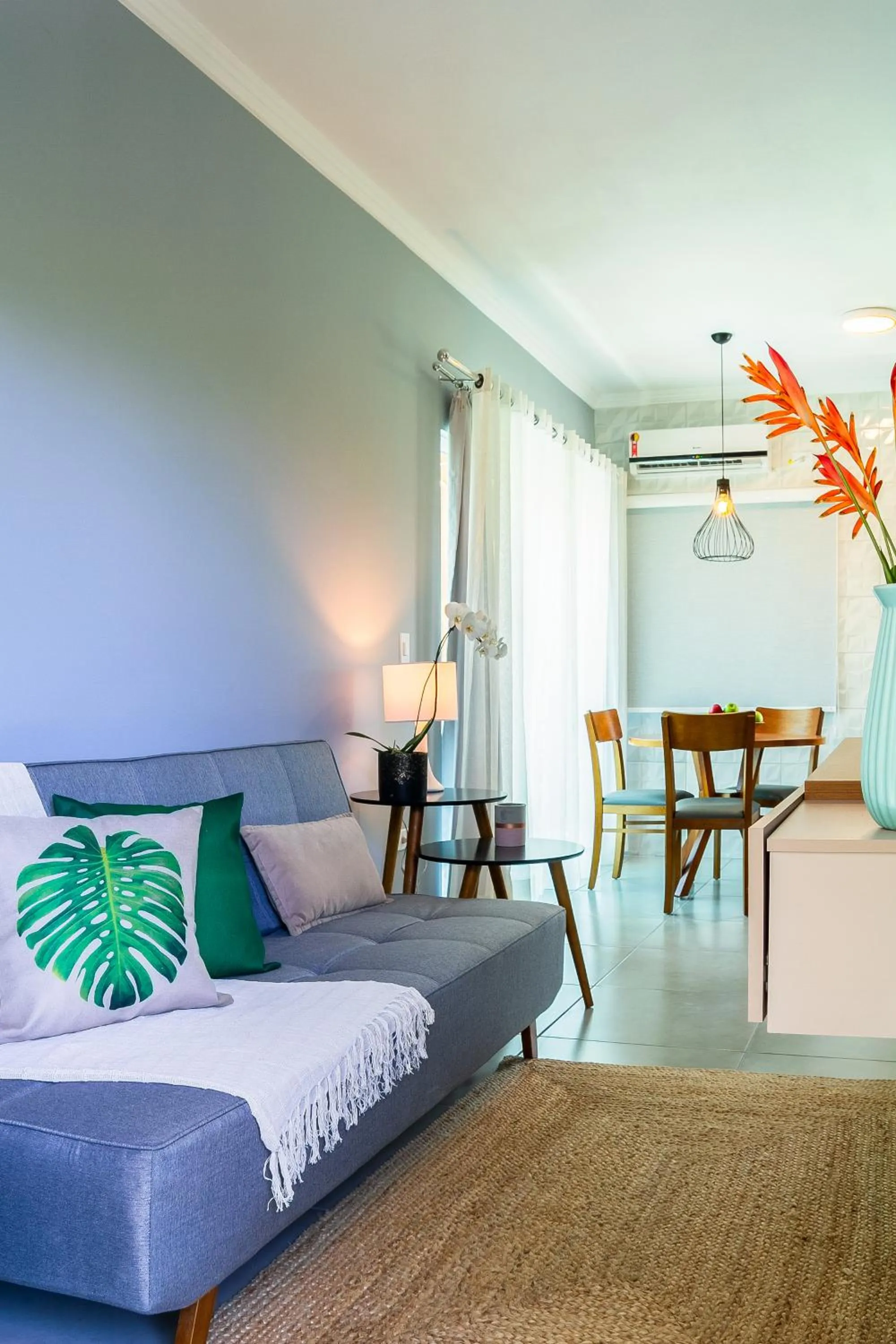 Living room in Calamar Flats Paraty