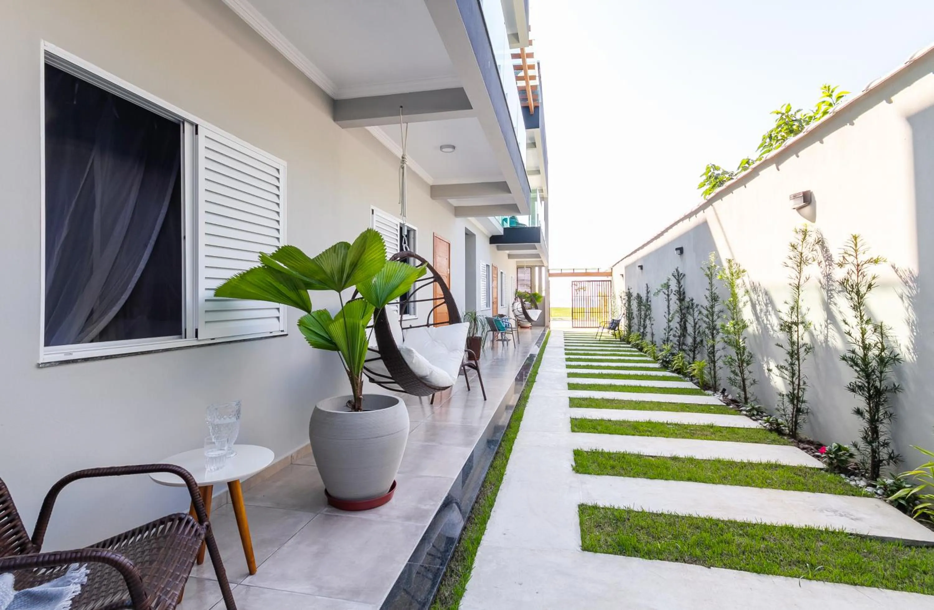 Inner courtyard view in Calamar Flats Paraty
