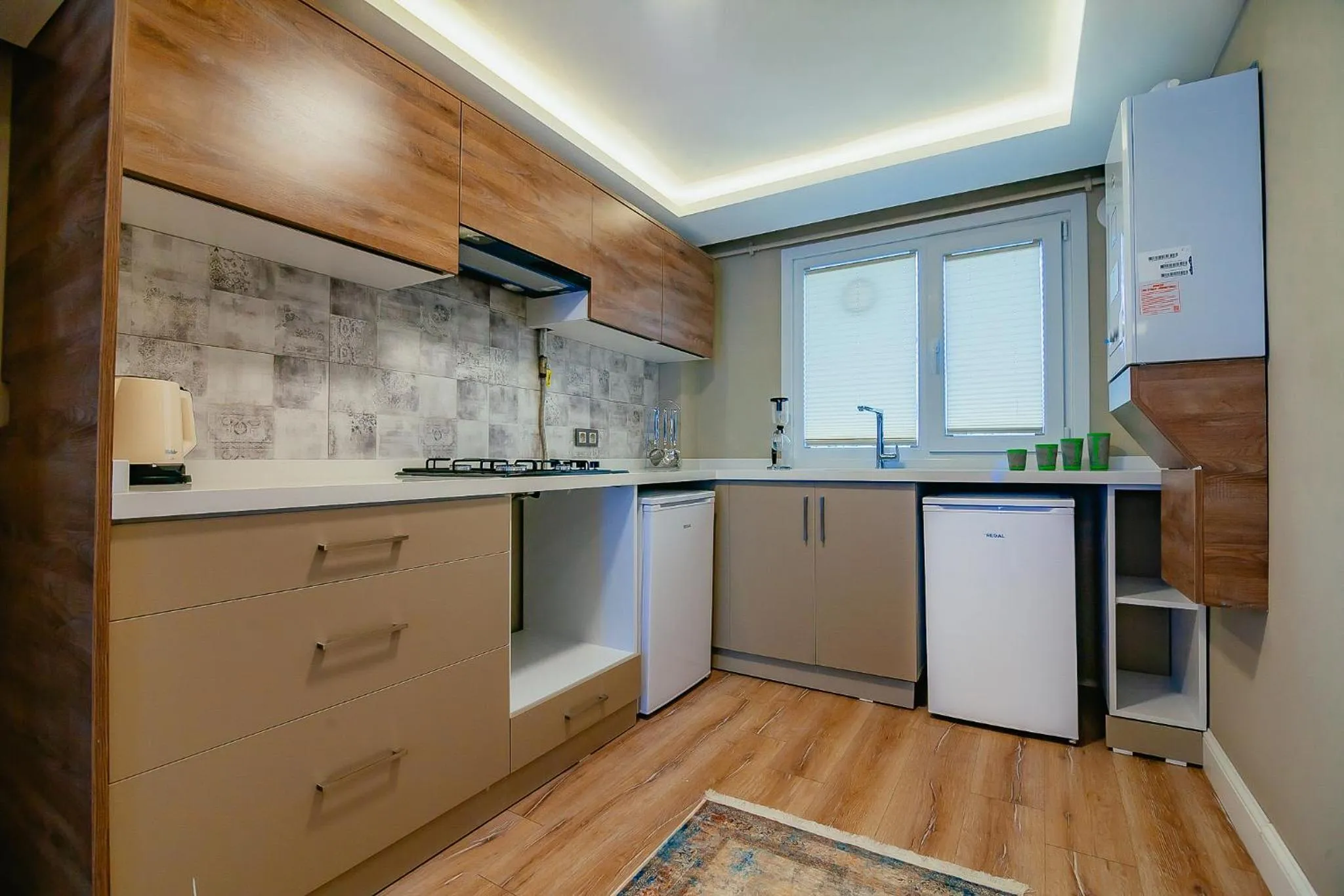 Kitchen or kitchenette in Galata Hill Hotel