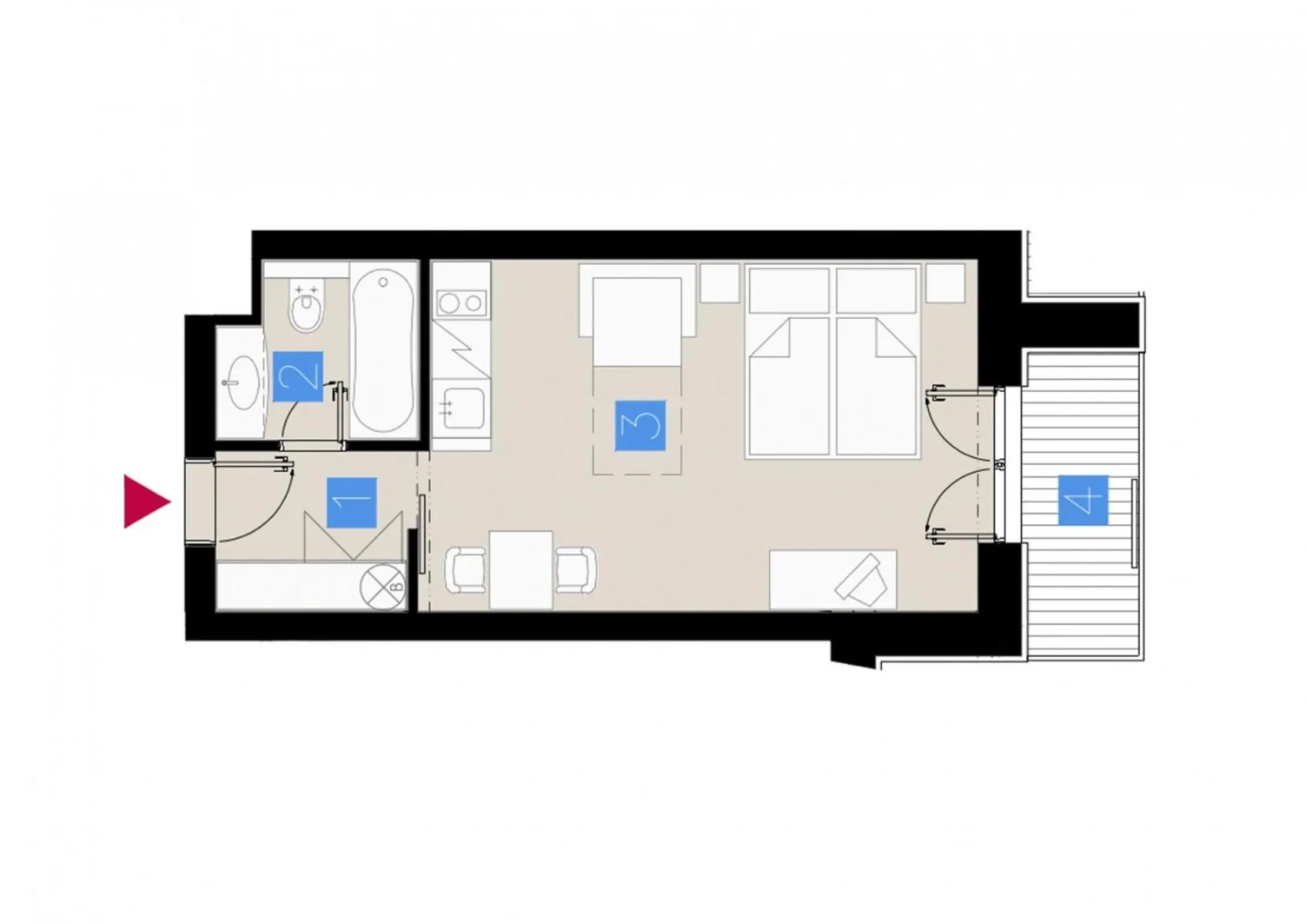 Floor plan in Apartmán Vila Zuberec