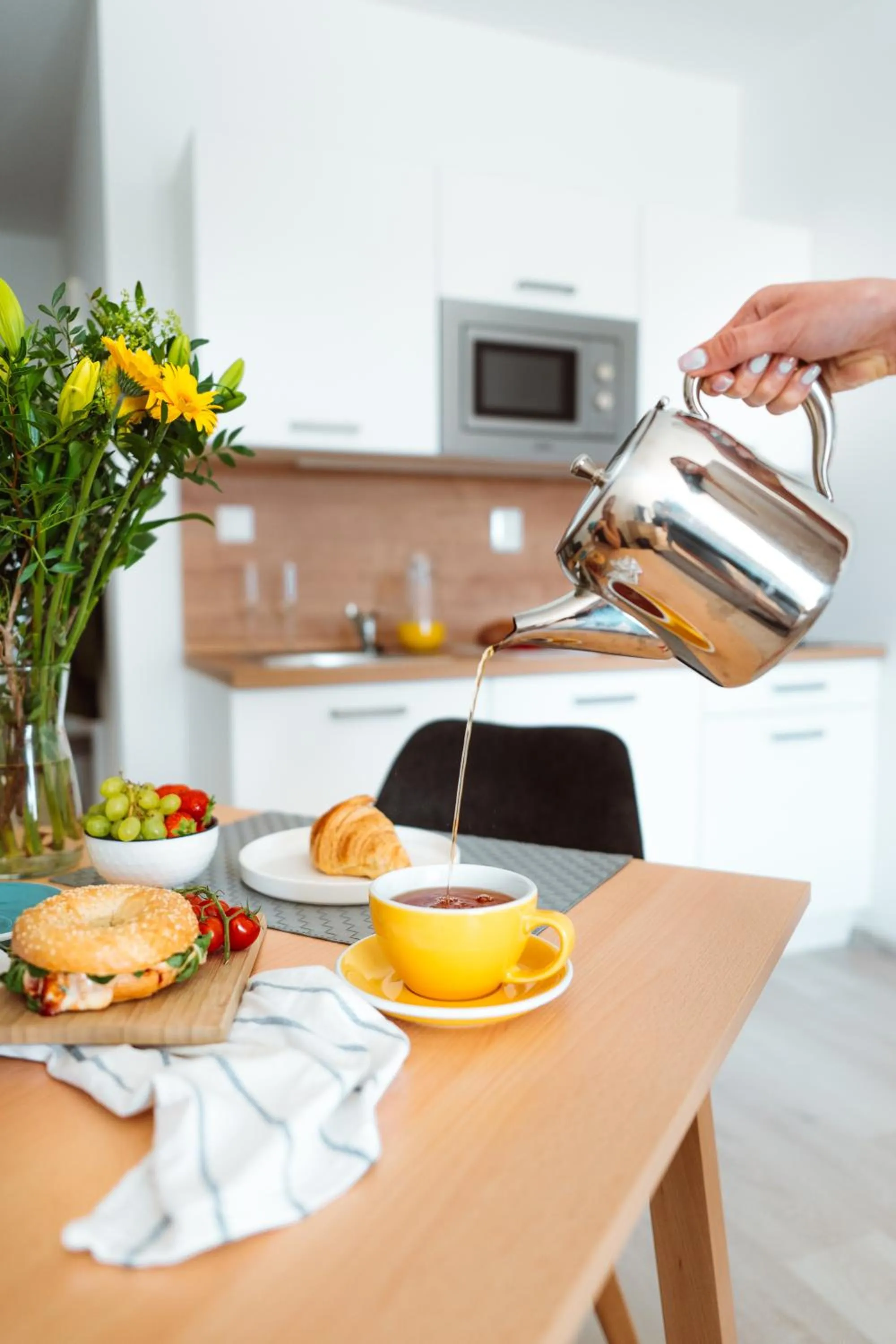 Kitchen or kitchenette in Apartmán Vila Zuberec