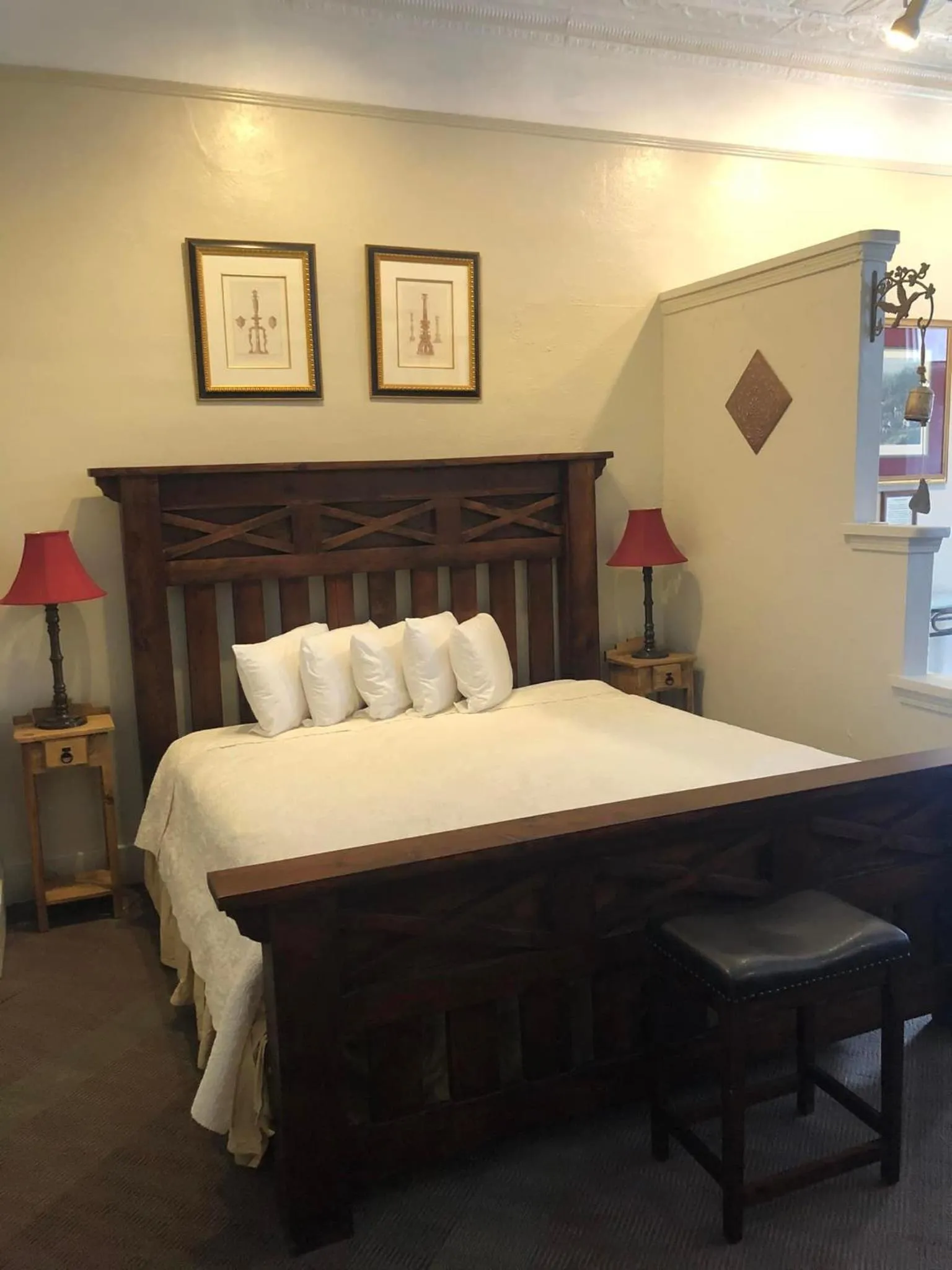 Bed in Historic Palace Hotel