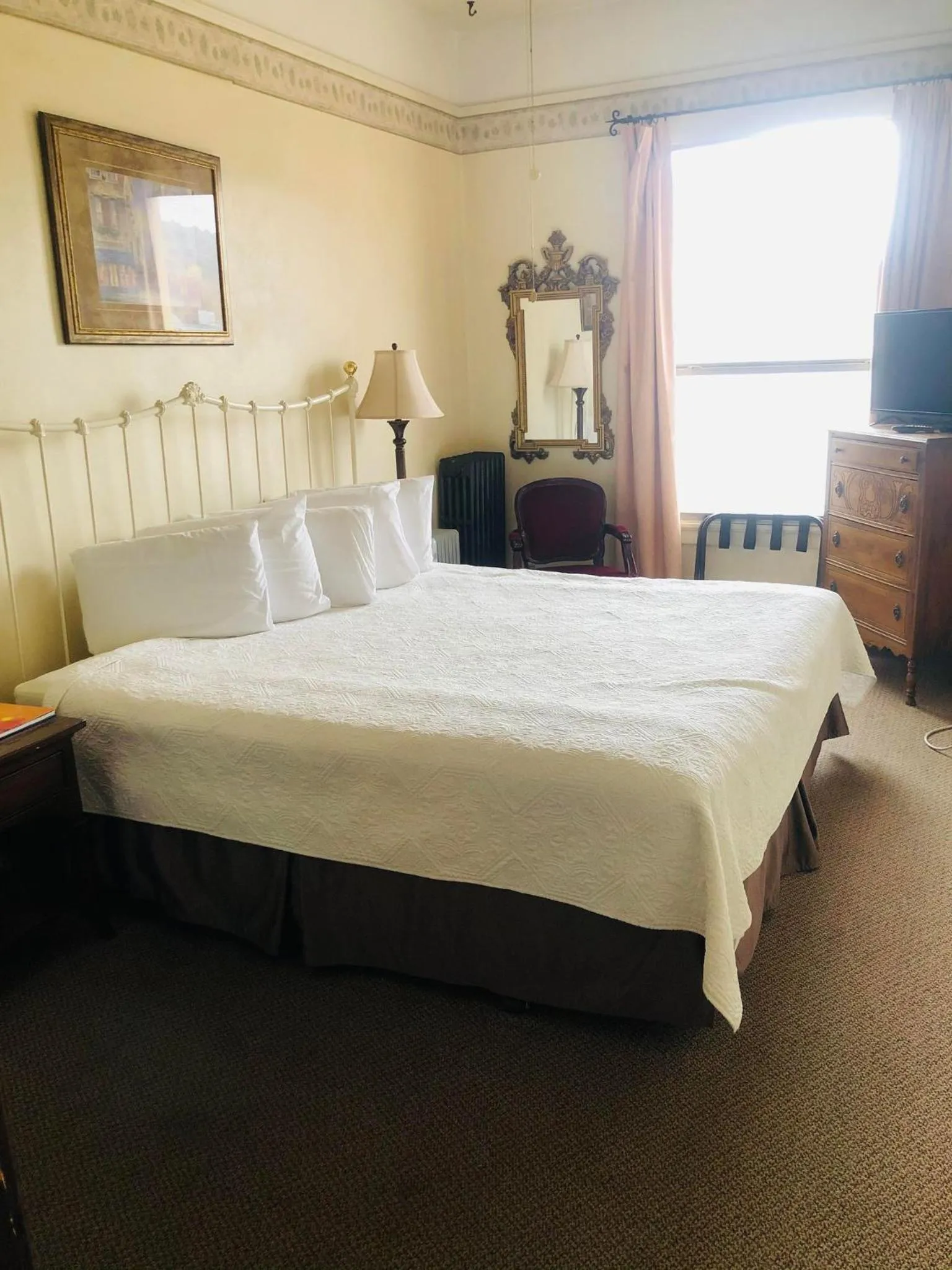 Bed in Historic Palace Hotel