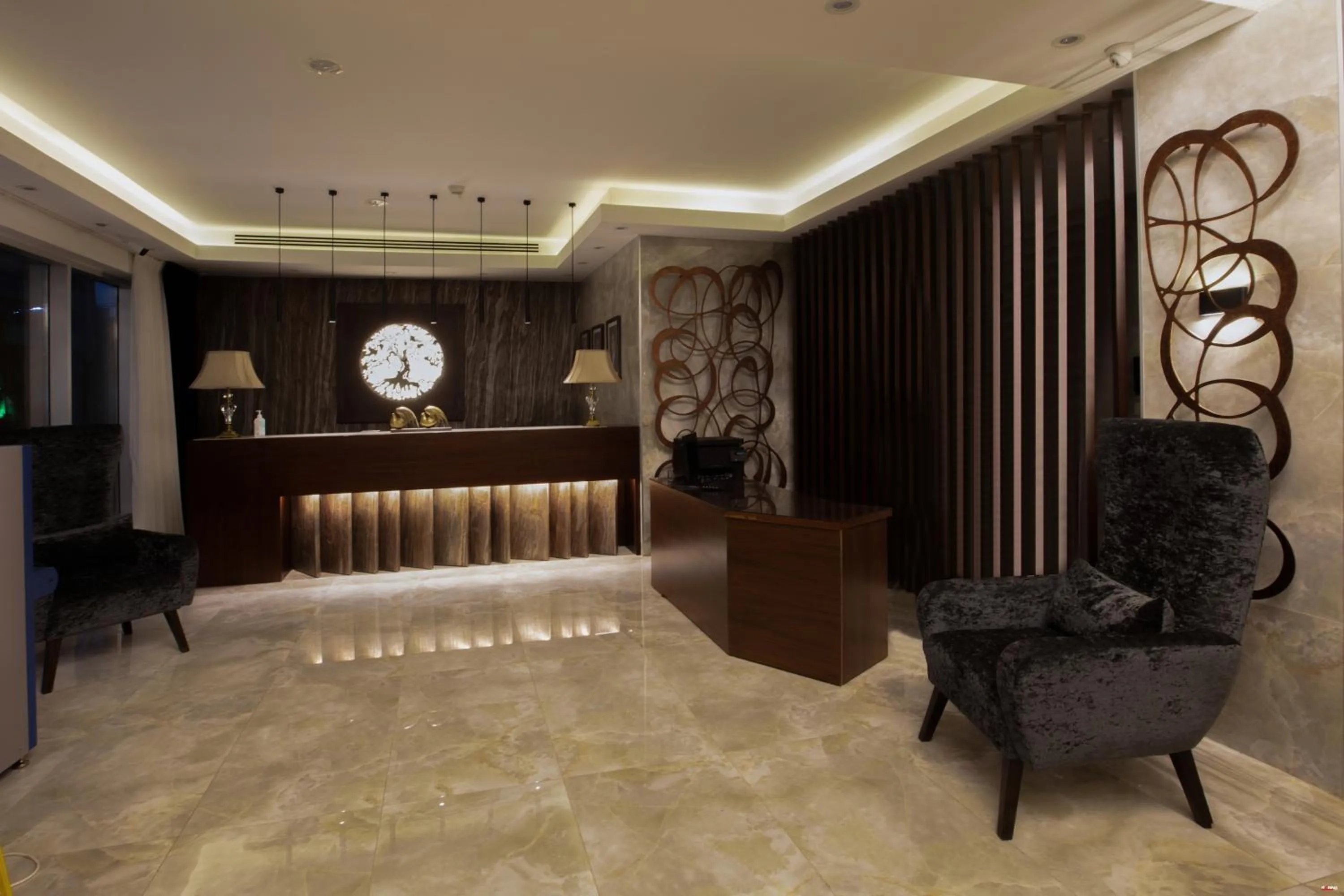 Lobby or reception in Seas Hotel Amman