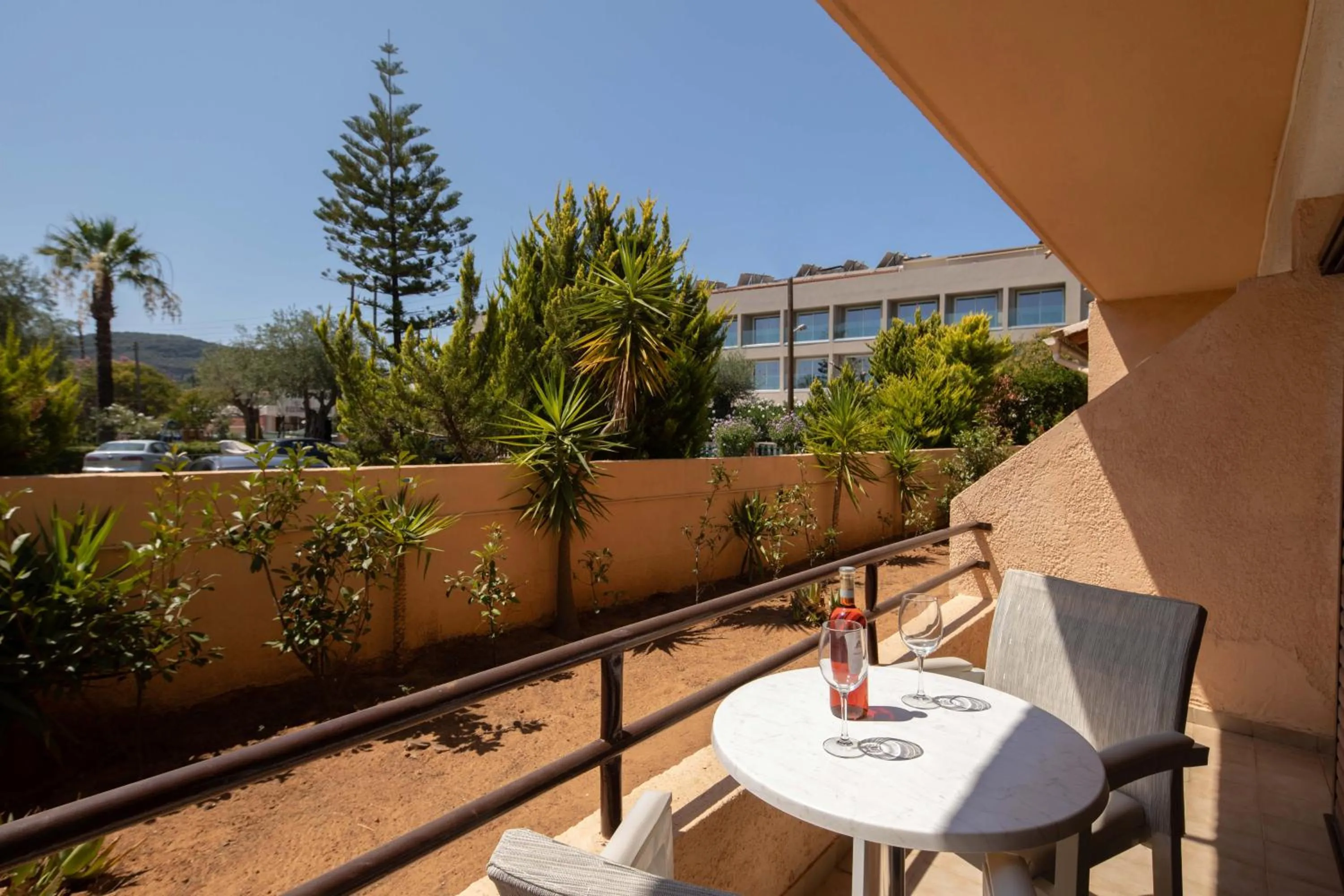 Garden view in Hotel Rossis