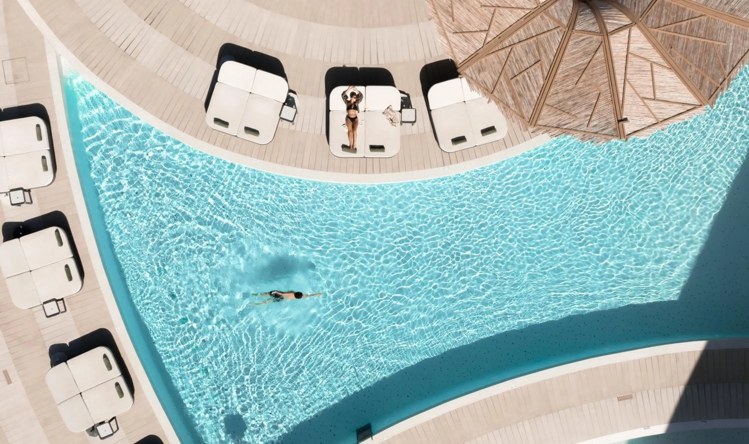 Pool view in Lyttos Mare