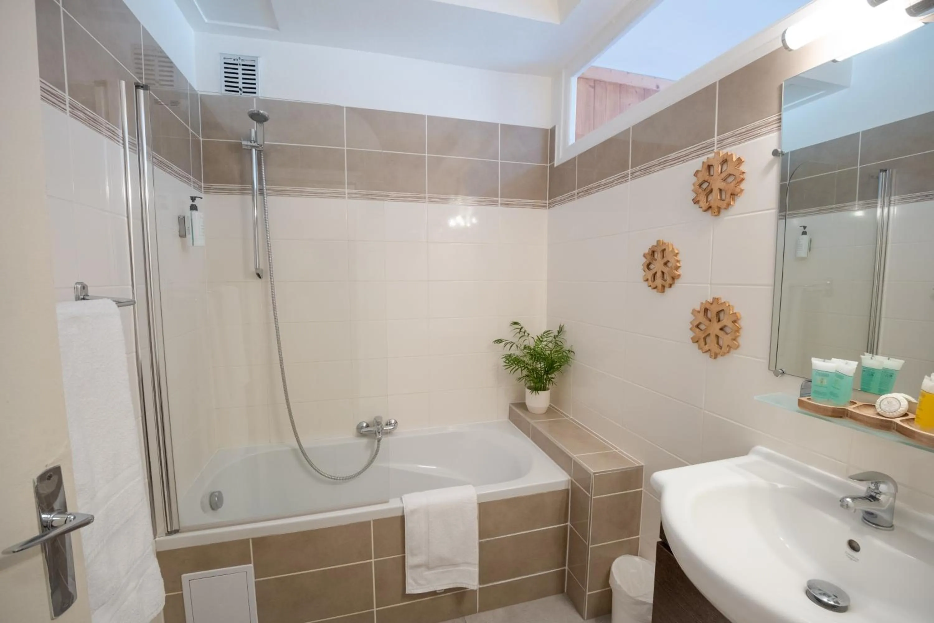 Shower in Chalet Hôtel La Sapinière