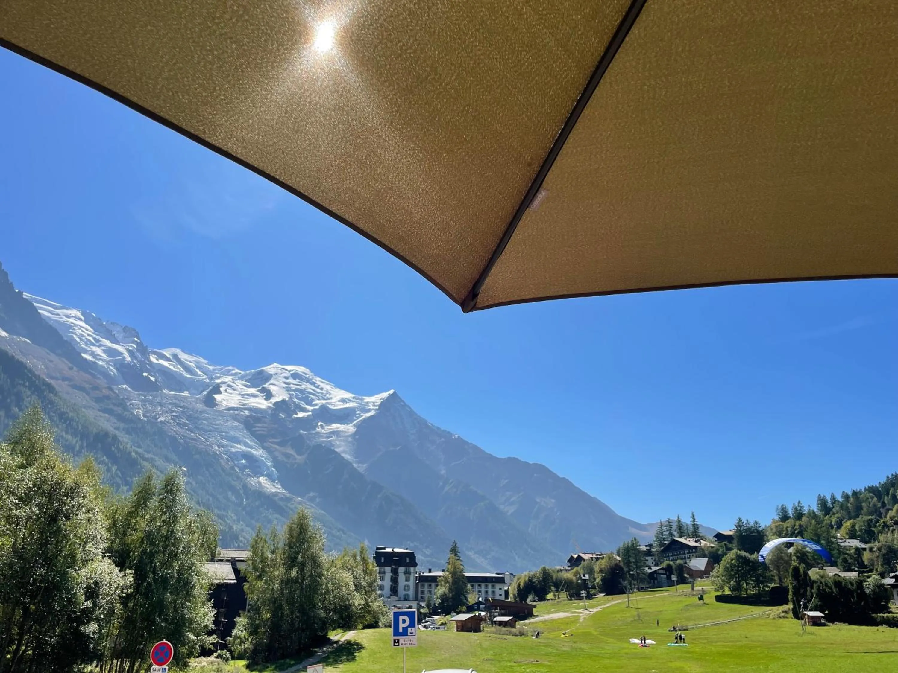 Balcony/Terrace in Chalet Hôtel La Sapinière